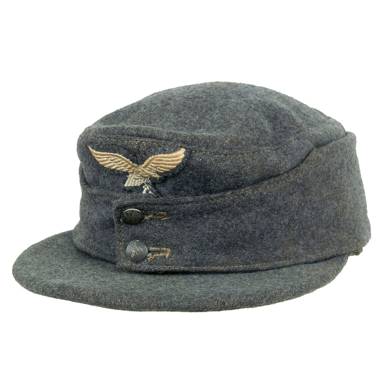 Buy Original German WWII 1944 Dated Luftwaffe M43 Einheitsmütze Field Cap with RBNr. - Size 55 | Original Firearms Antique For Sale