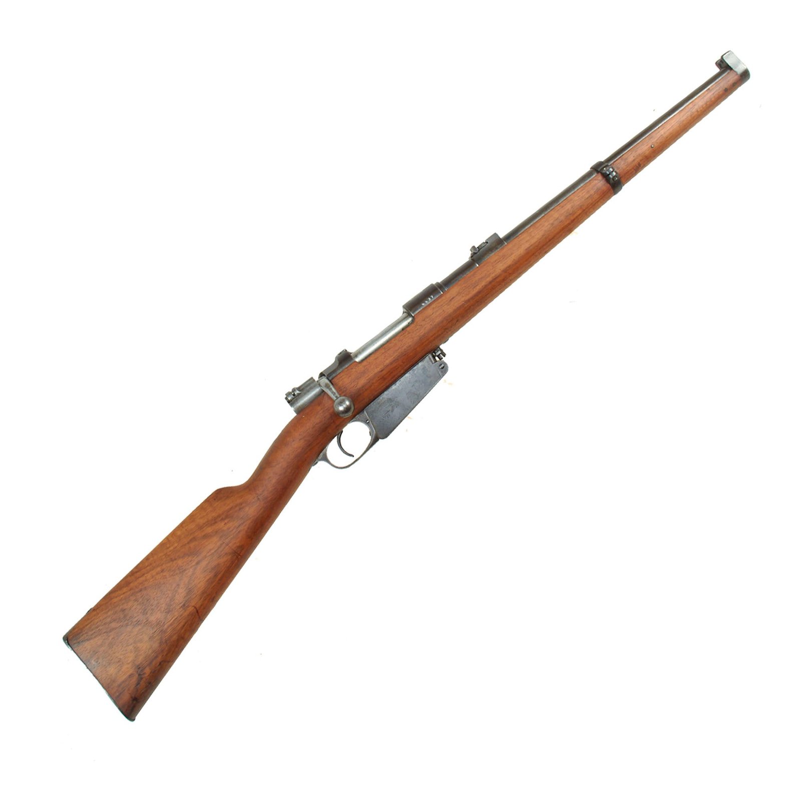 Buy Original German-made Spanish Contract Mauser Model 1891 Carbine by Ludwig Loewe dated 1894 with Modified Rifle Stock - Serial 4437 | Original Firearms Antique For Sale