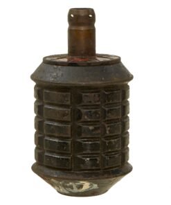 Buy Original Japanese WWII Type 97 Inert Fragmentation Hand Grenade with Fuse Housing - Dated 1938 | Original Firearms Antique For Sale