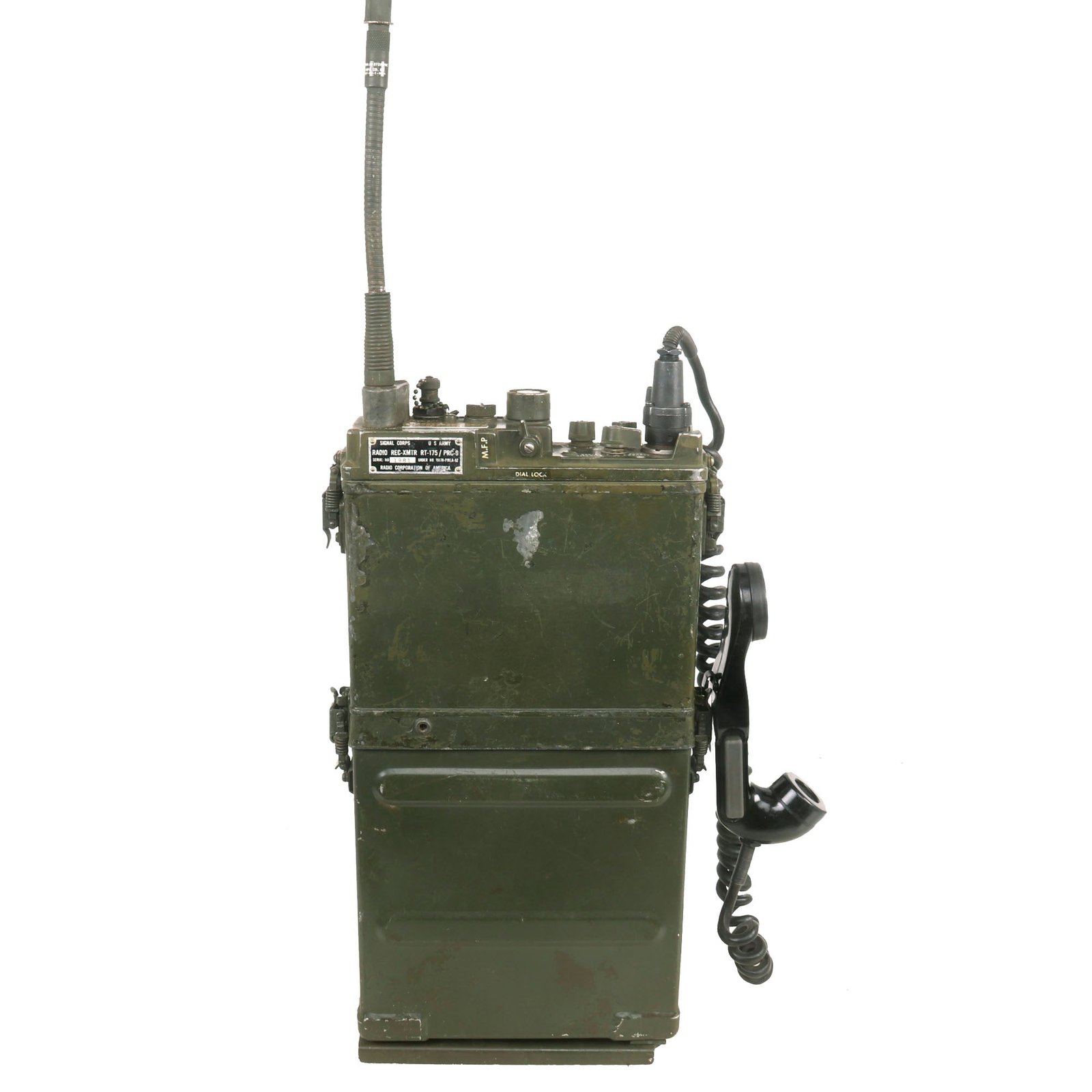 Buy Original U.S. Korean & Vietnam War RT-175/PRC-9 Radio Rig with Antenna - Serial No. 1981 | Original Firearms Antique For Sale