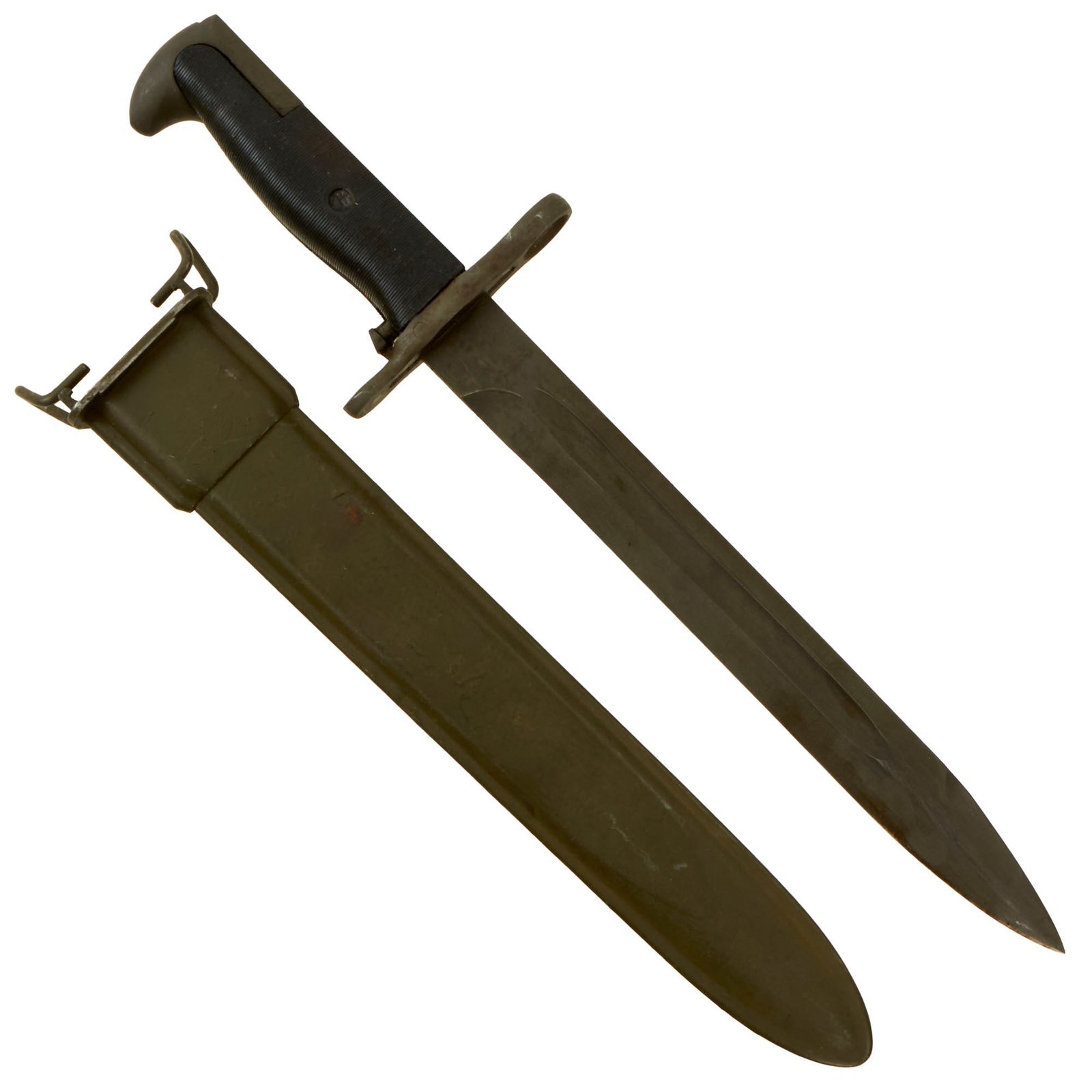 Buy Original U.S. WWII M1 Garand 10 inch Bayonet by American Fork & Hoe with M7 Scabbard | Original Firearms Antique For Sale