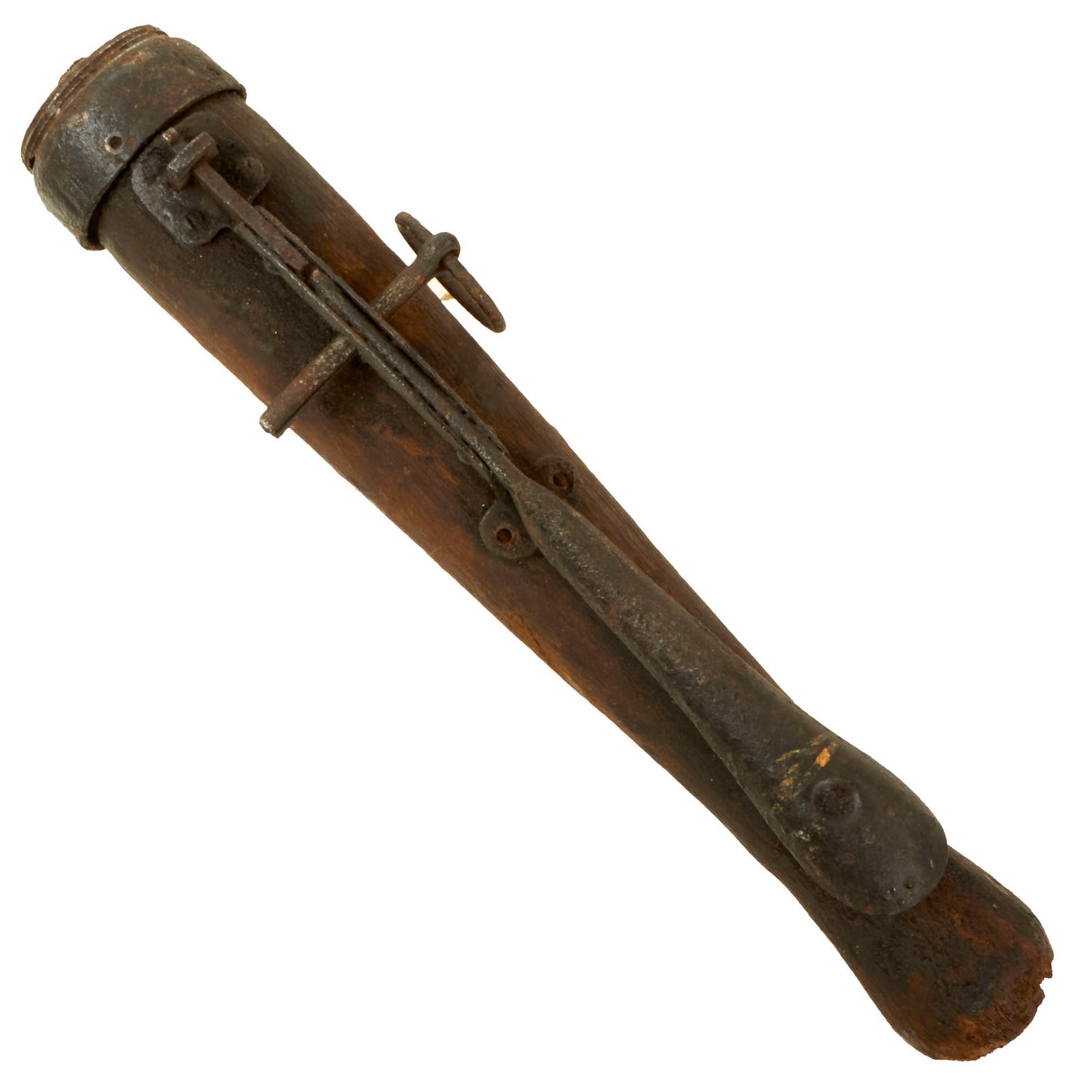 Buy Original Rare German WWI M1915 Poppenberg Percussion Stick Hand Grenade Handle with Spoon - Missing Head - Stielhandgranate | Original Firearms Antique For Sale