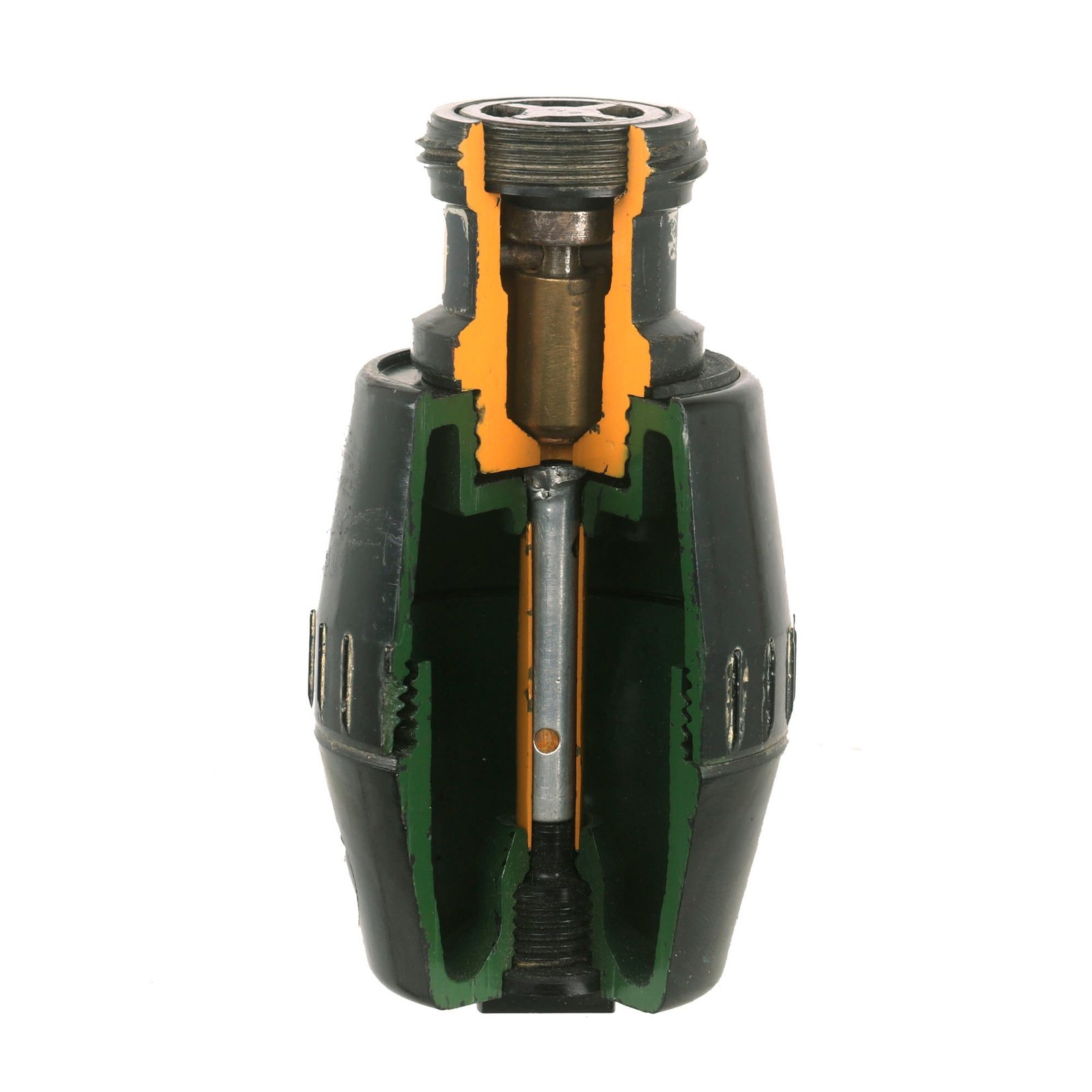 Buy Original British WWII British Training Cutaway No 69 I Bakelite High Explosive Inert Hand Grenade by Thomas De La Rue, London - Dated 1941 | Original Firearms Antique For Sale
