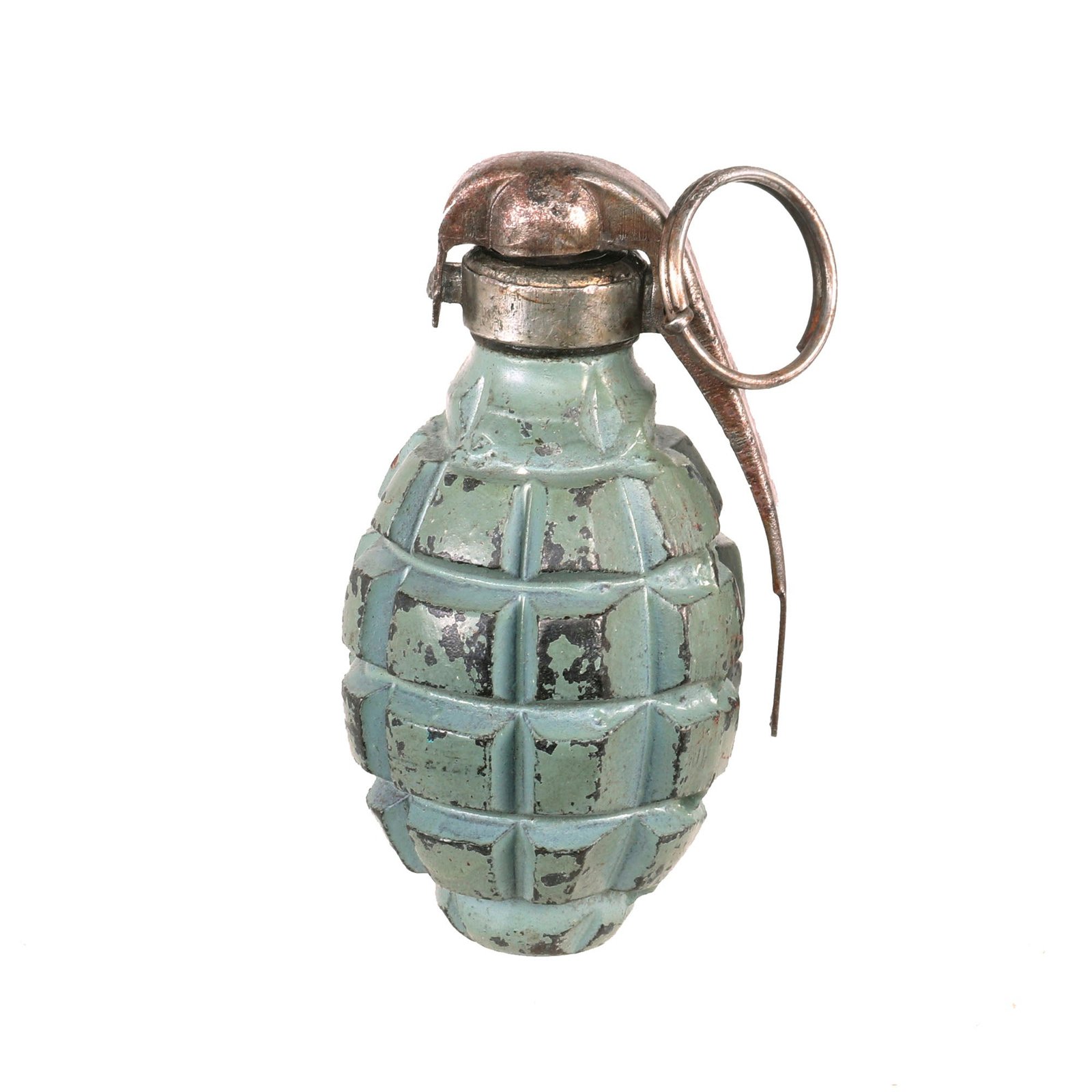 Buy Original French WWI F1 Fragmentation Hand Grenade with Billant Modèle 1916 Fuse - Inert | Original Firearms Antique For Sale