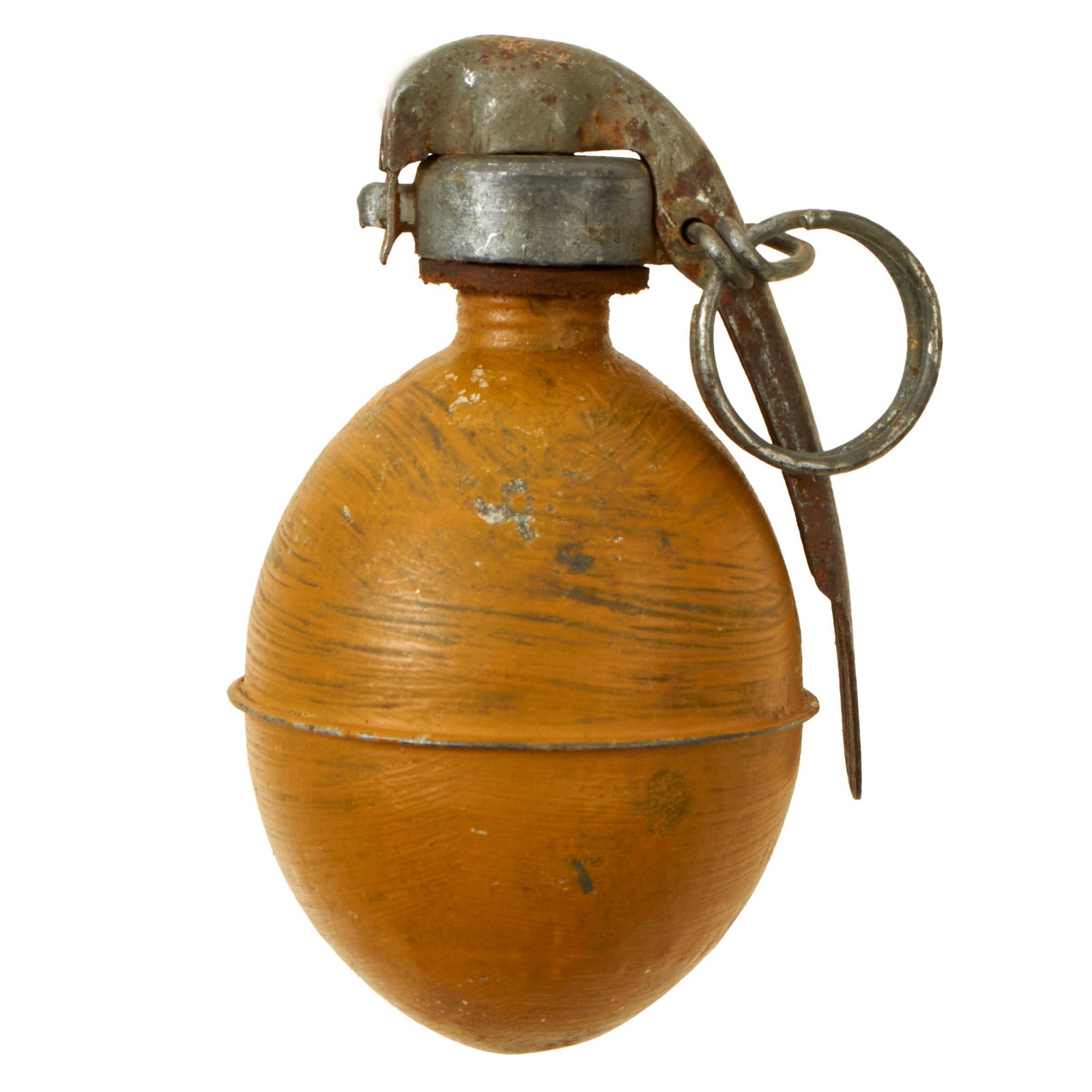 Buy Original French WWI Model 1914 OF1 Egg Hand Grenade circa 1915 - 1917 - Inert | Original Firearms Antique For Sale