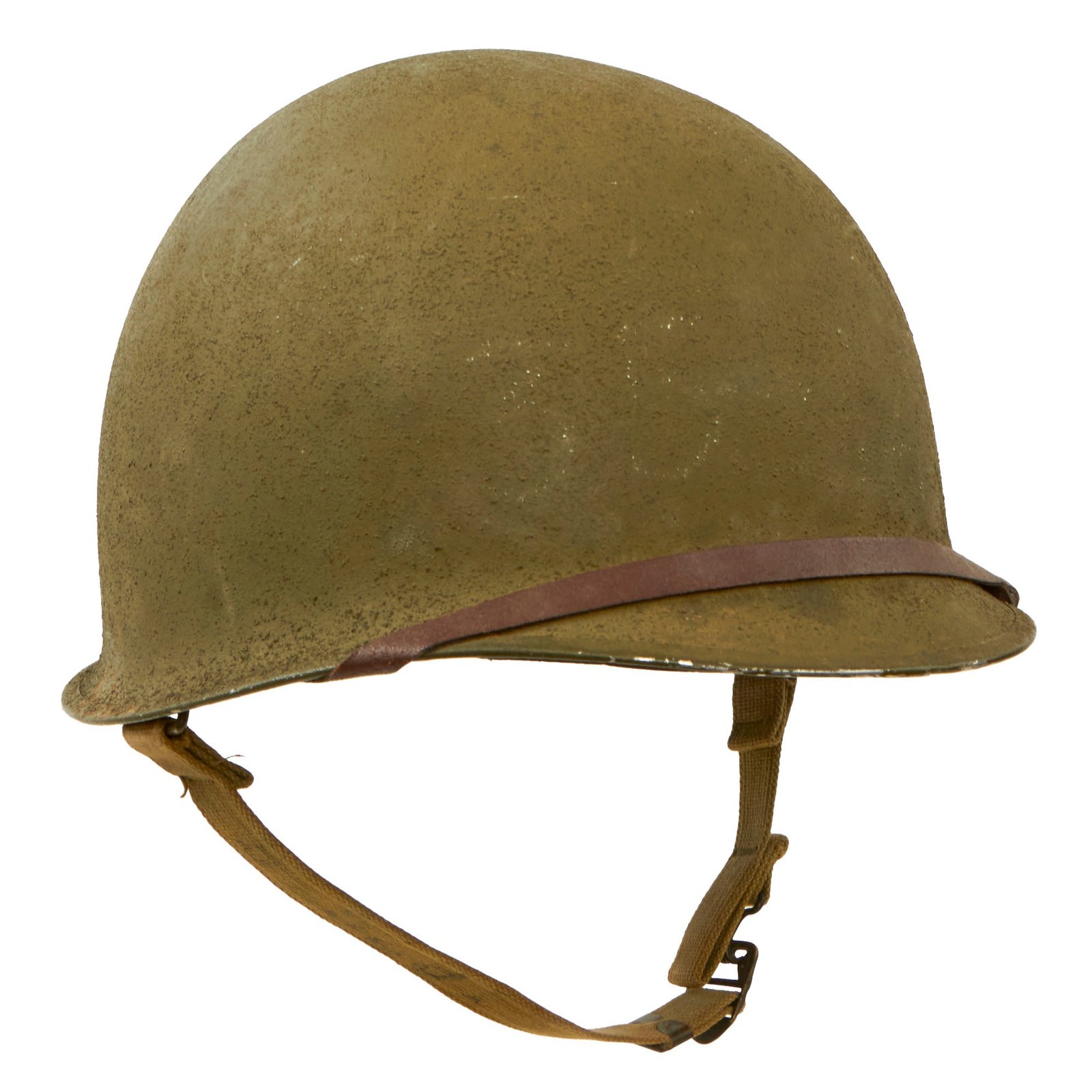 Buy Original U.S. WWII 1942 McCord M1 Fixed Bale Helmet with St. Clair Low-Pressure Liner & Laundry Number - Complete | Original Firearms Antique For Sale