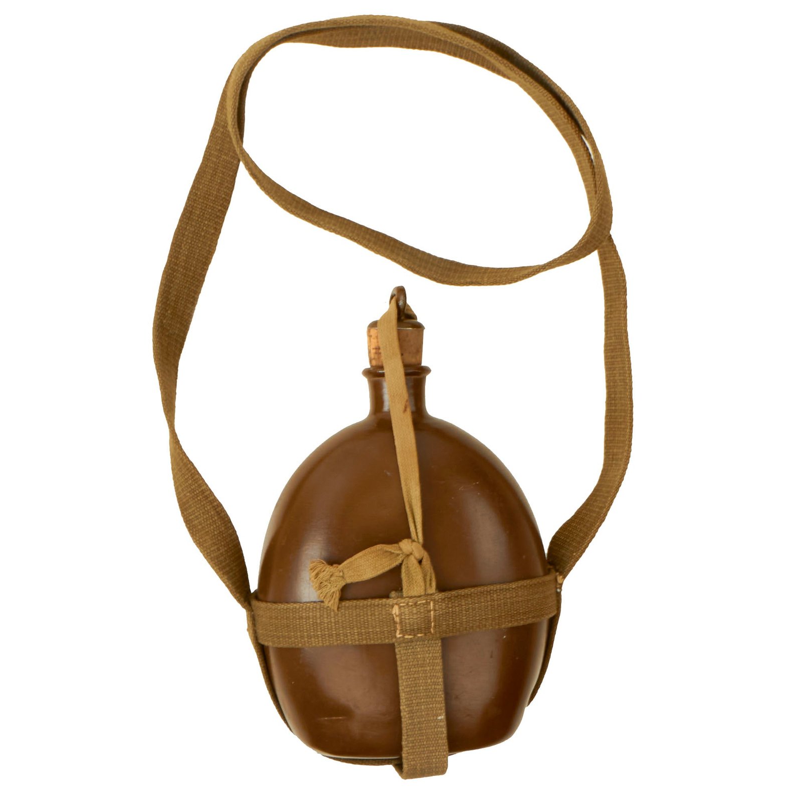 Buy Original Japanese WWII Aluminum Canteen Dated 1940 with Canvas Carrier | Original Firearms Antique For Sale