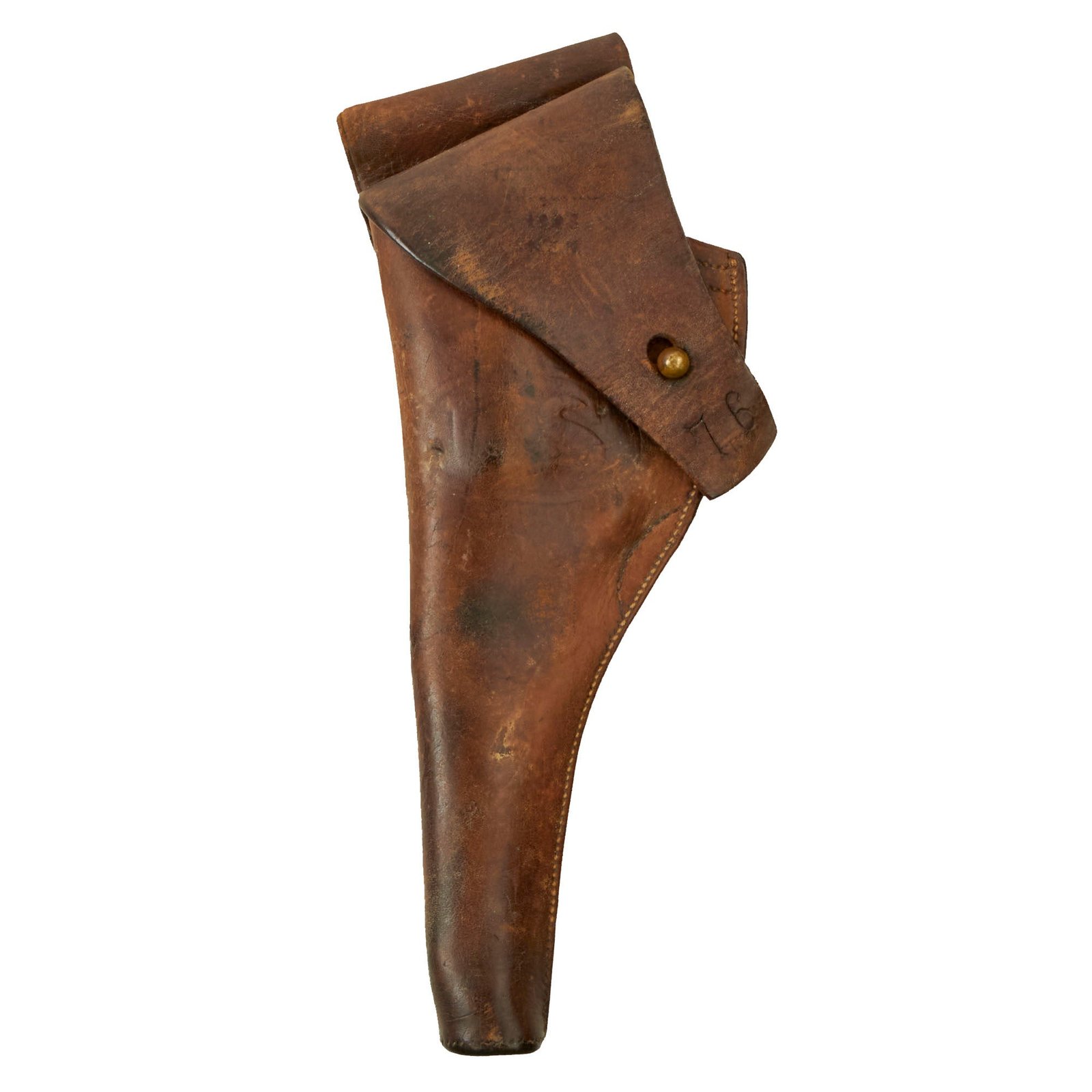Buy Original U.S. WWI Colt M1892 / S&W M1902 Revolver Holster by Rock Island Arsenal - Dated 1903 | Original Firearms Antique For Sale