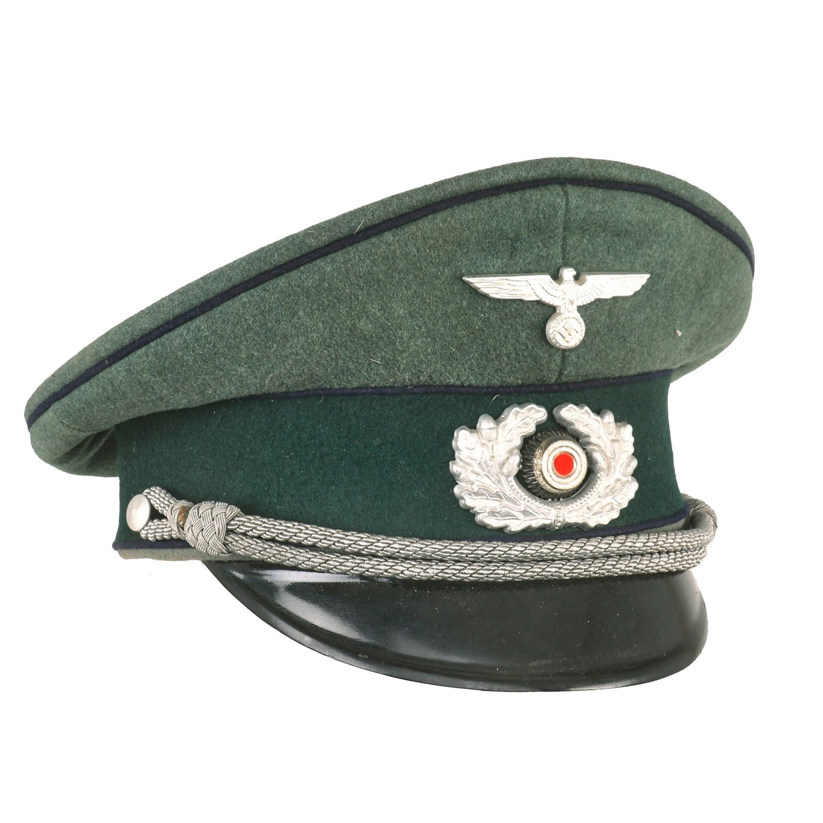 Buy Original German WWII Army Heer Medical Officer Schirmmütze Visor Crush Cap - Size 58cm | Original Firearms Antique For Sale