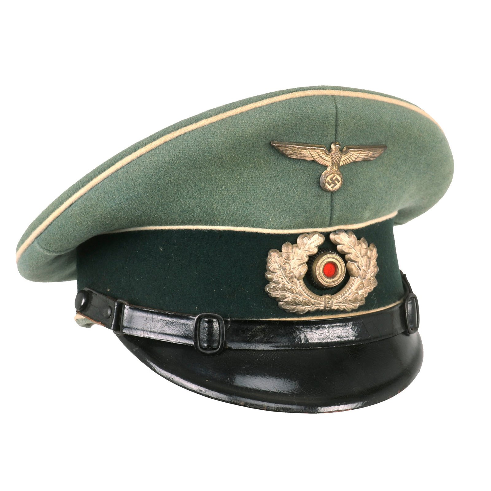 Buy Original German WWII Army Heer Infantry EM/NCO Schirmmütze Visor Cap - Size 56 | Original Firearms Antique For Sale