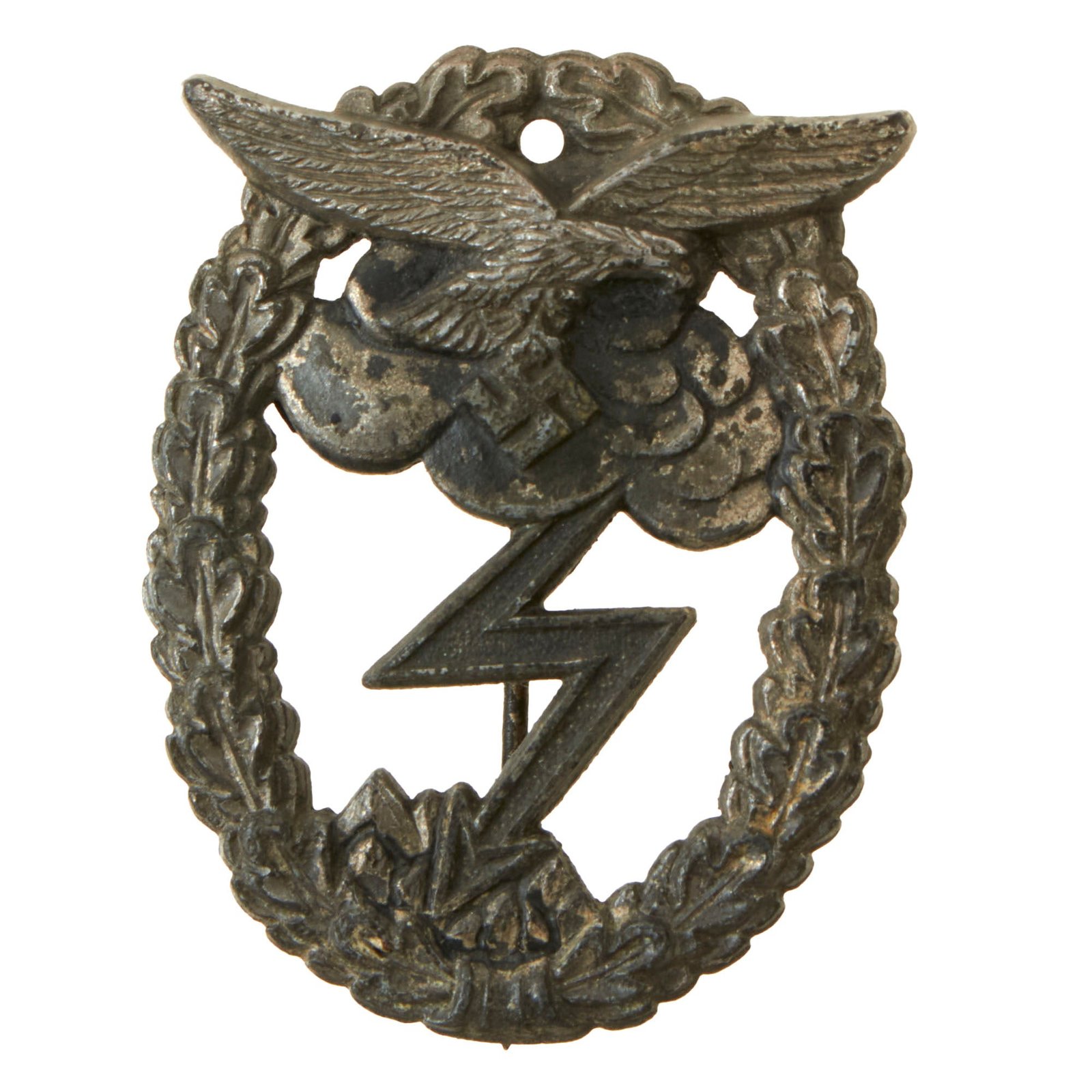 Buy Original German WWII Luftwaffe Ground Assault Badge Attributed to Arno Wallpach of Stuttgart - Erdkampfabzeichen der Luftwaffe | Original Firearms Antique For Sale