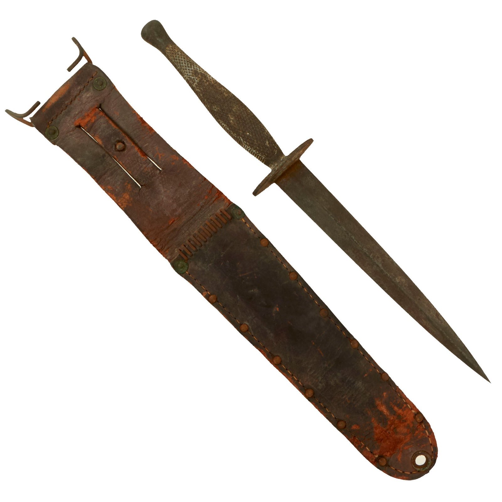 Buy Original U.S. WWII USMC Marine Raider Stiletto Dagger with M6 Sheath | Original Firearms Antique For Sale