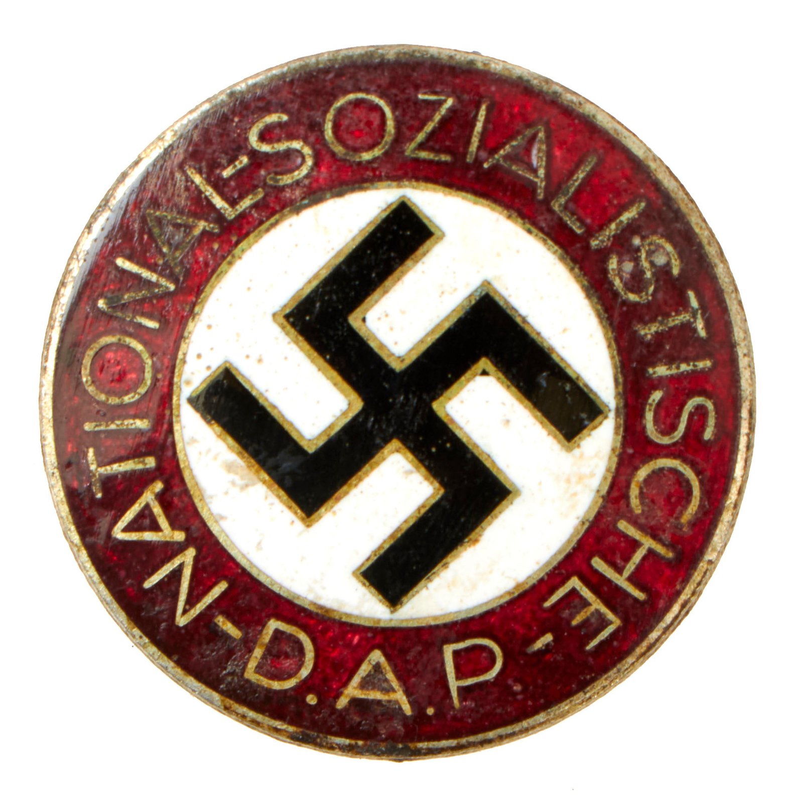 Buy Original German NSDAP Party Enamel Membership Badge Pin by Kerbach & Israel - RZM M1/42 | Original Firearms Antique For Sale