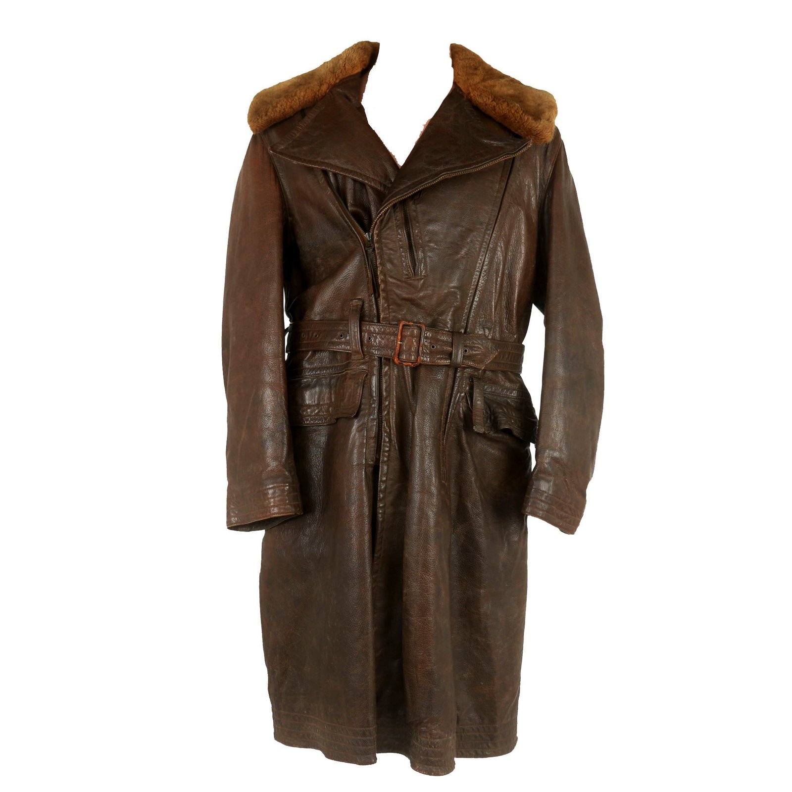 Buy Original U.S. WWII Navy M69E Transport Coat with Name & Original Belt - Size 38 | Original Firearms Antique For Sale