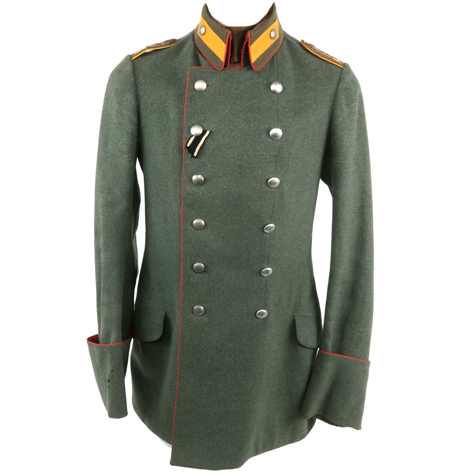Buy Original Imperial German WWI Prussian 10th (1st Hannover) Field Artillery "von Scharnhorst" Named Leutnant Officer’s M-1915 Feldgrau "Litewka" Field Tunic | Original Firearms Antique For Sale
