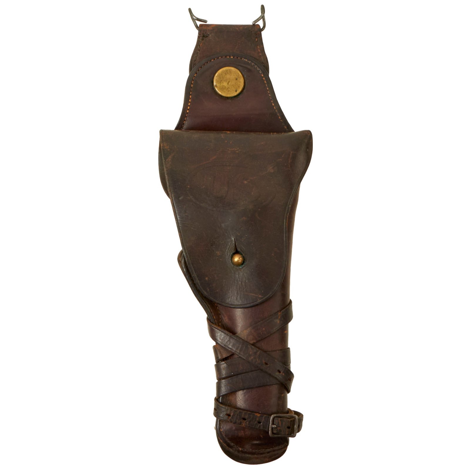 Buy Original U.S. WWI M1912 Colt 1911 .45 Cavalry Swivel Leather Holster | Original Firearms Antique For Sale