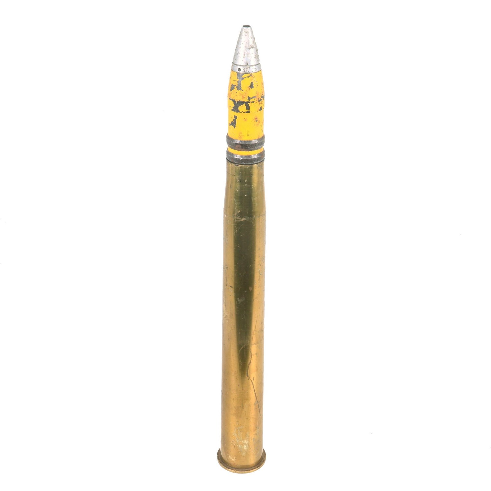 Buy Original German WWII Kriegsmarine Inert C/30 3.7cm Naval Flak Shell - Dated 1939 | Original Firearms Antique For Sale
