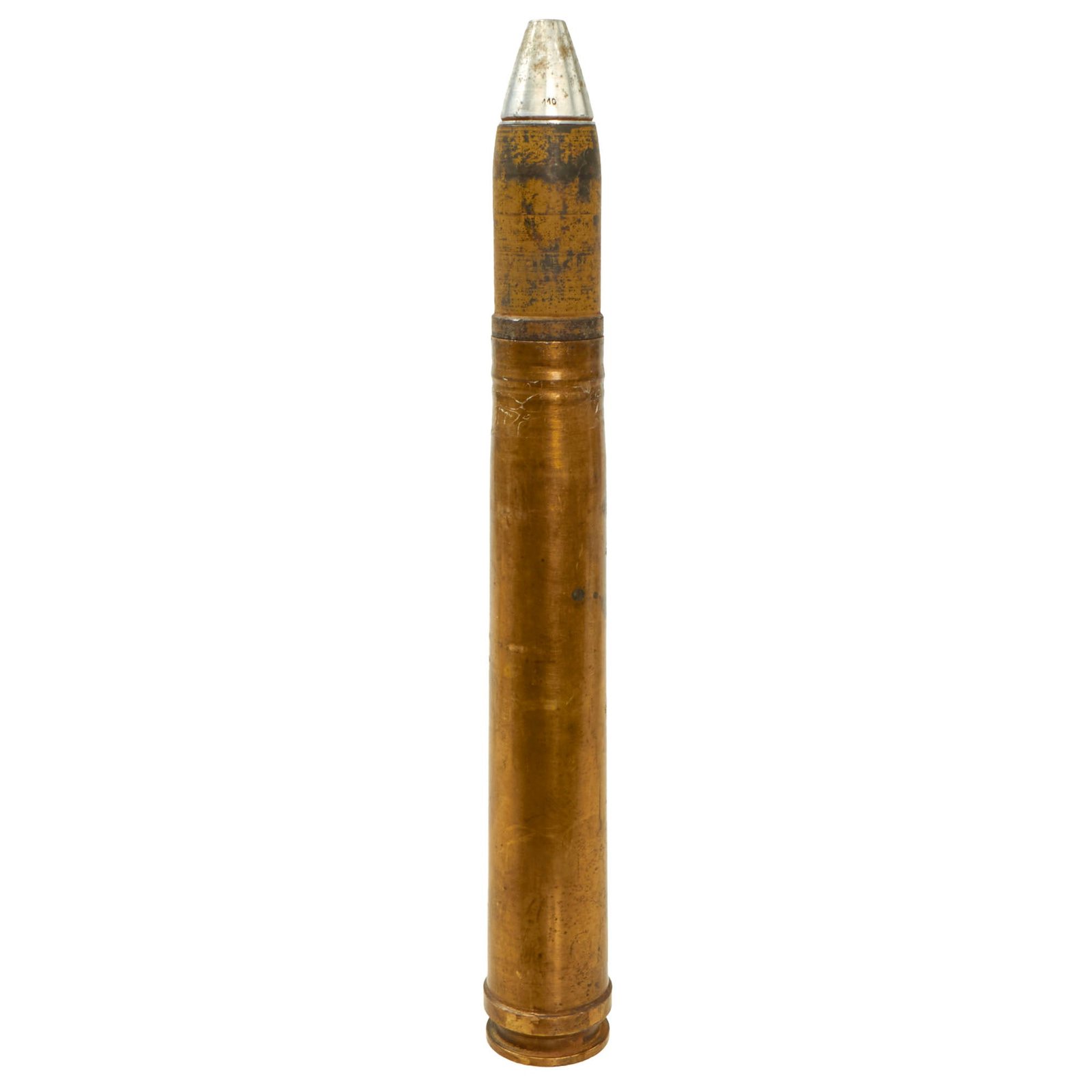 Buy Original German WWII Flak High Explosive 3.7cm Shell - 37mm Anti-Tank - Dated 1942/44 | Original Firearms Antique For Sale