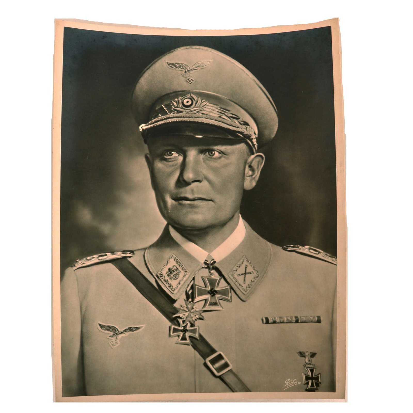 Buy Original German WWII 11 ¾ x 15 ½" Portrait Photograph of Reichsmarschall Hermann Göring in Full Dress Uniform | Original Firearms Antique For Sale