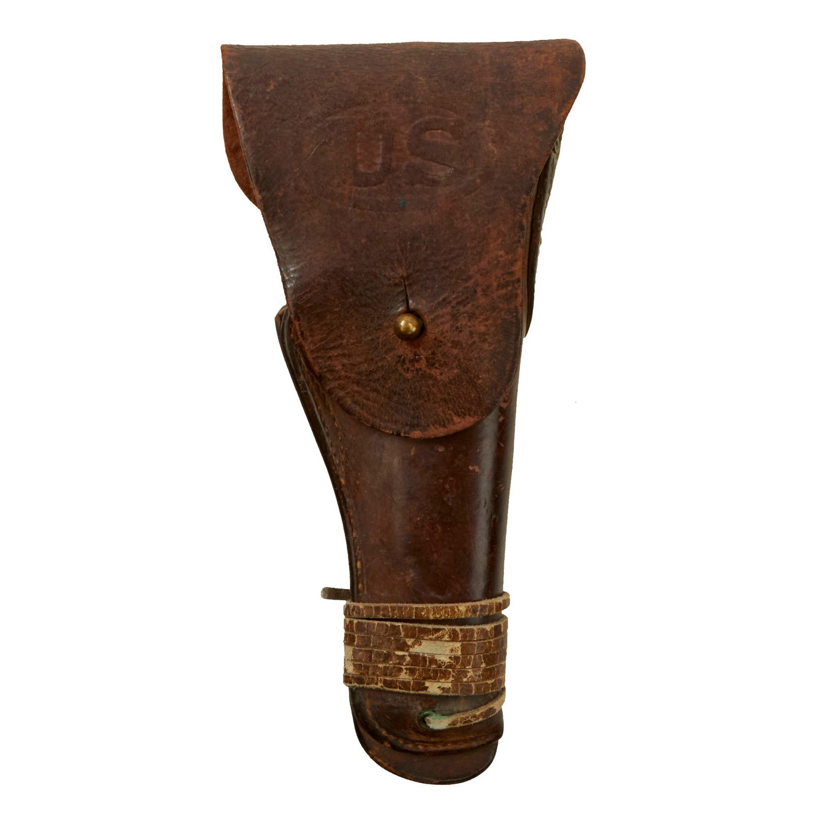 Buy Original U.S. WWI M1916 .45 Colt 1911 Holster by Scarce Maker William McMonies Co. with Thong - Only 25,000 Produced | Original Firearms Antique For Sale