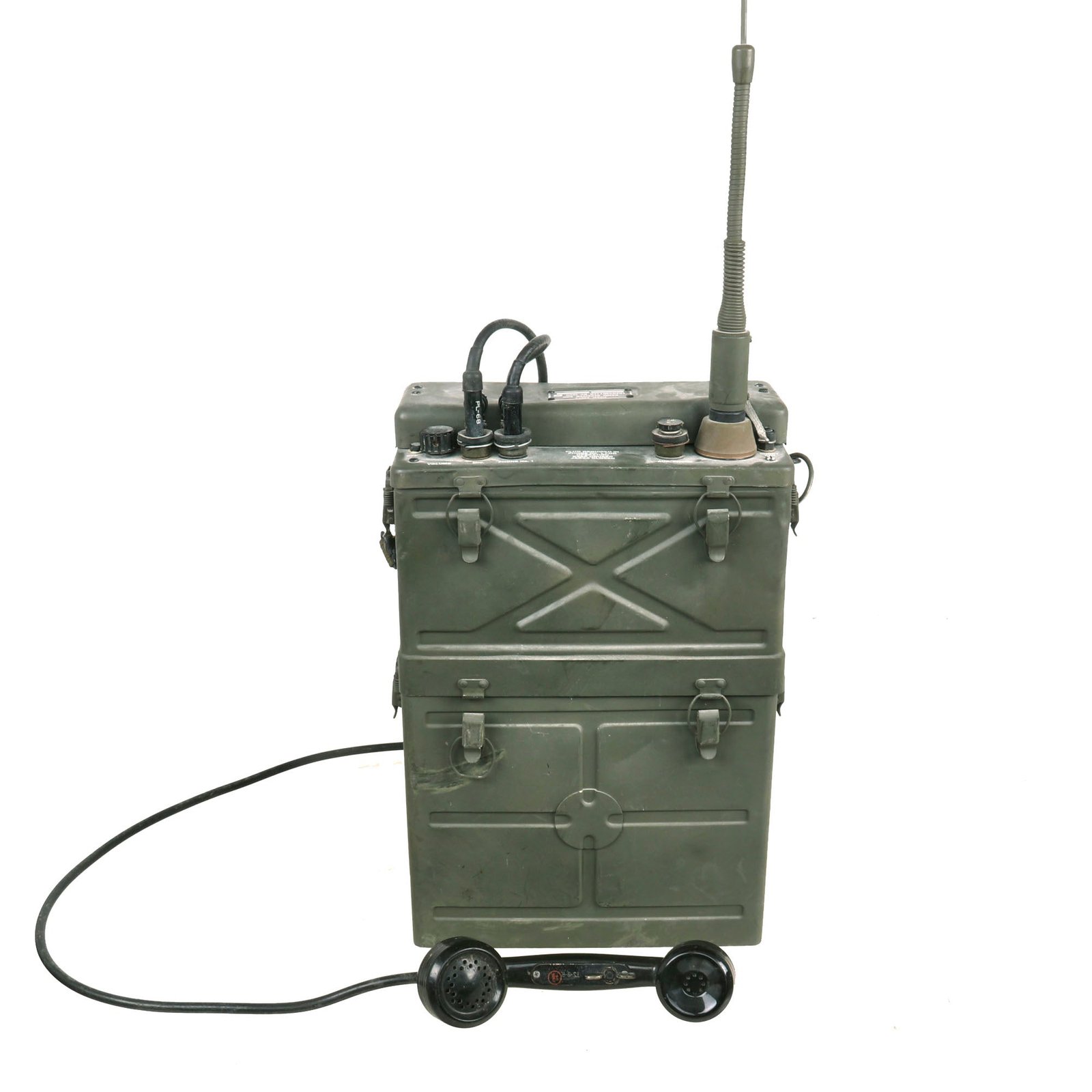 Buy Original WWII U.S. Signal Corps BC-1000 Backpack Radio Receiver and TS-9-R Transmitter - Dated 1944 - Missing Backpack Rigging | Original Firearms Antique For Sale