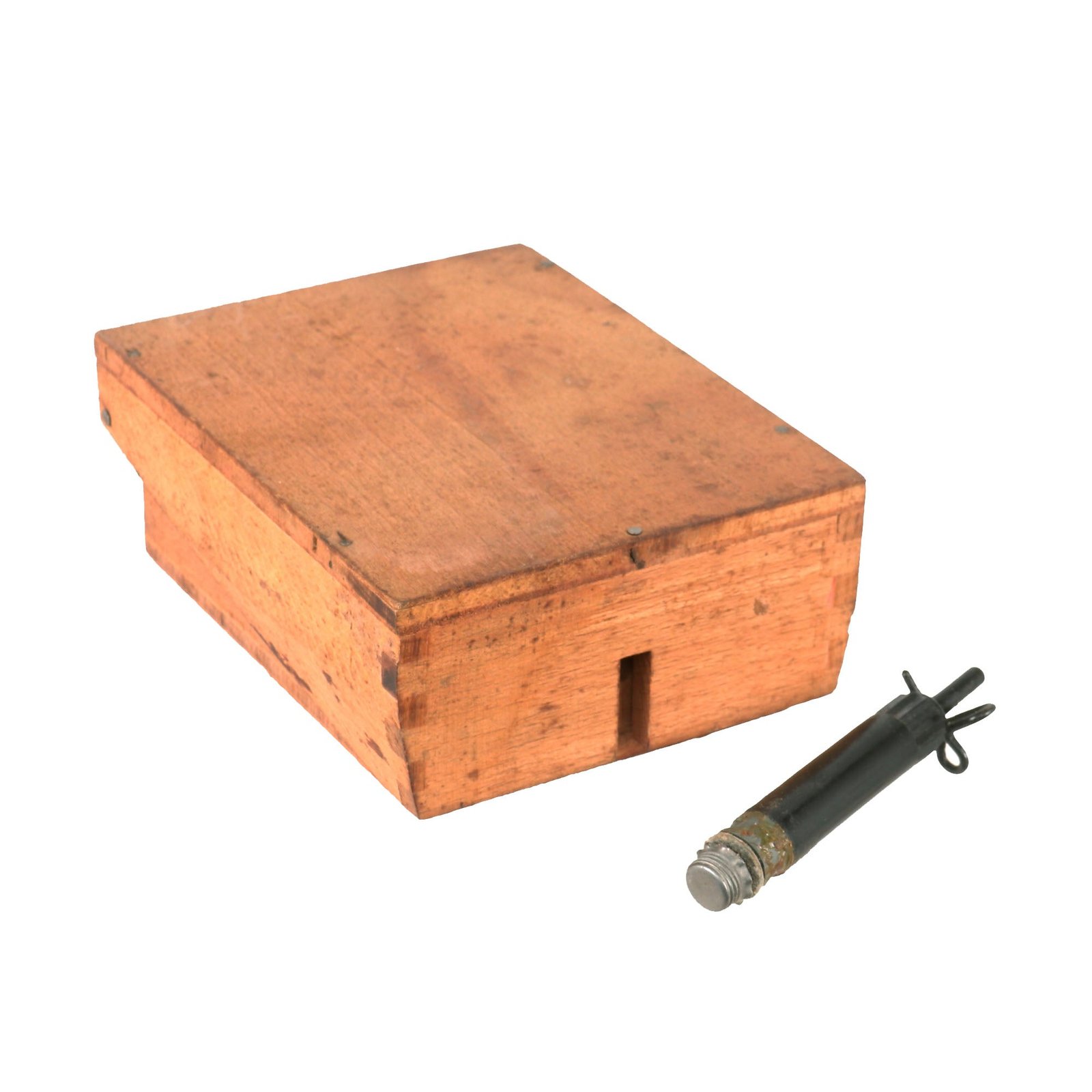 Buy Original WWII German Inert Shoe Mine 1942 Schu-mine 42 marked eyx/44 with Fuze | Original Firearms Antique For Sale