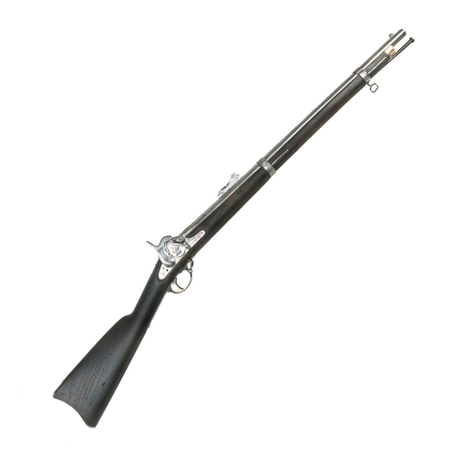 Buy Original U.S. Civil War Springfield Model 1855 Cut Down Rifled Musket with Modified Front Sight - Dated 1860 | Original Firearms Antique For Sale