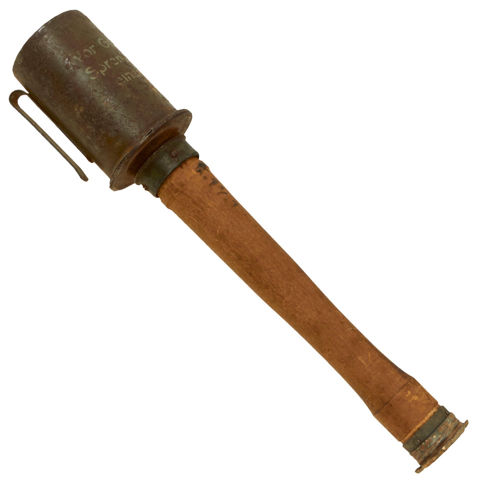 Buy Original Imperial German WWI Inert M1917 Stick Grenade - Stielhandgranate M17 - Likely Dated January 1918 | Original Firearms Antique For Sale