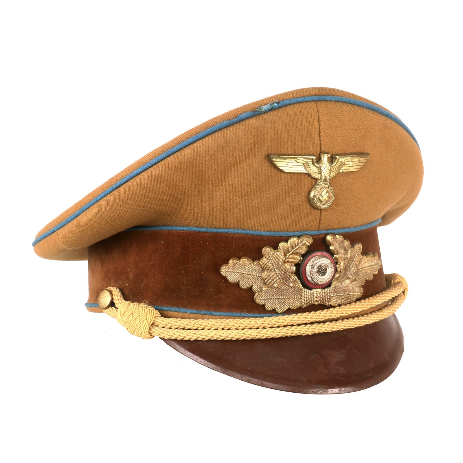 Buy Original German WWII NSDAP Ortsgruppe Local Group Level Political Leader's Visor Cap with RZM Tag | Original Firearms Antique For Sale