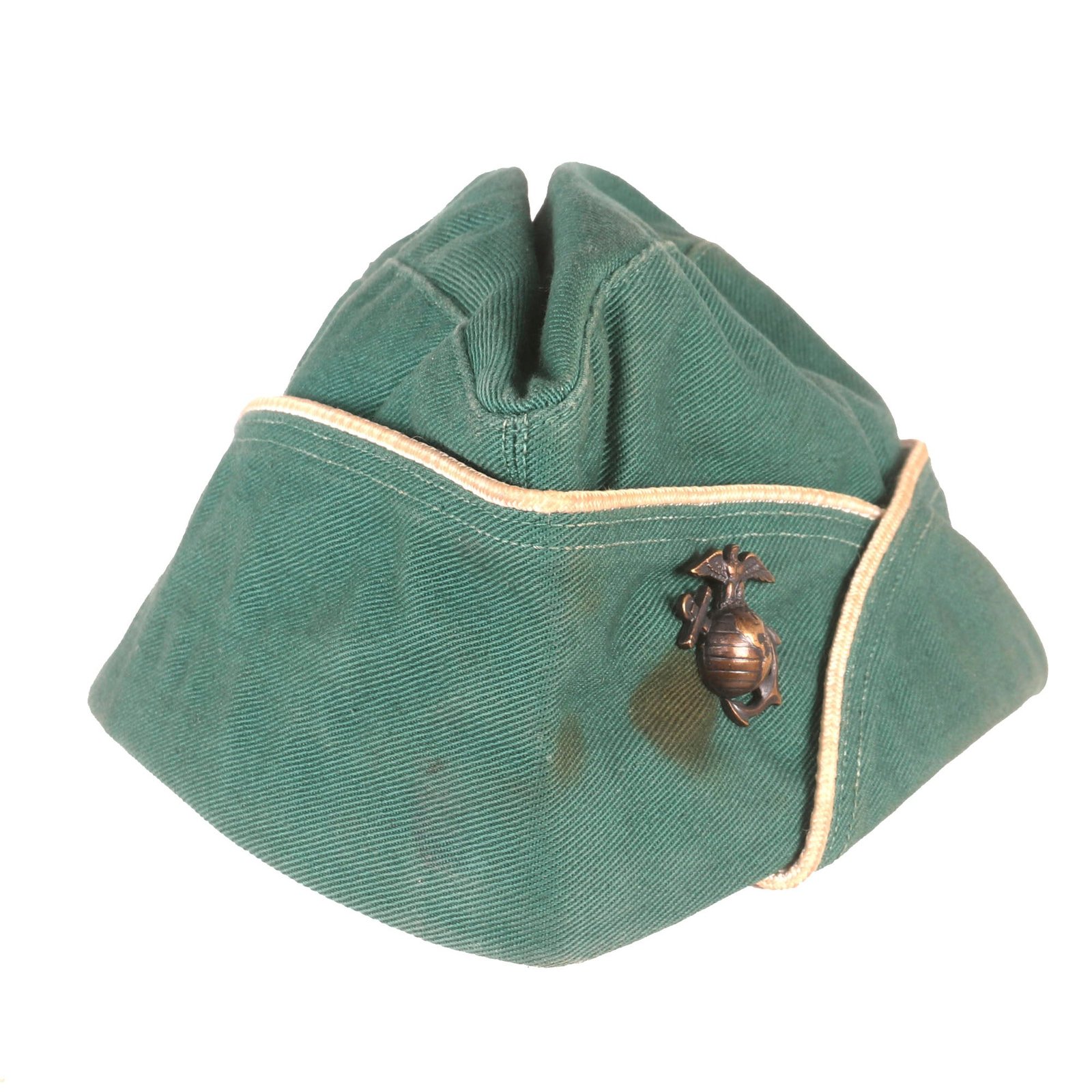 Buy Original U.S. WWII Marine Corps USMC Named Women's Overseas Cap - Corporal Nathalie Klingbeil | Original Firearms Antique For Sale