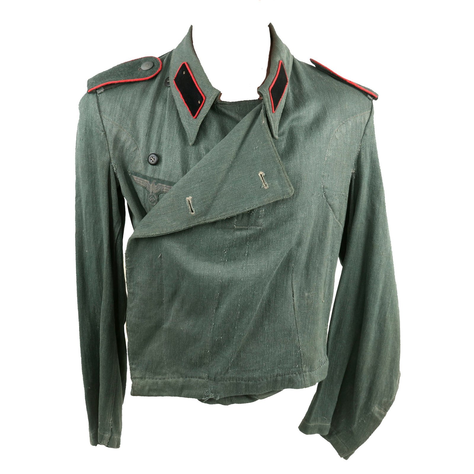 Buy Original German WWII Rare Heer Early War 1st Pattern HBT Artillery Sturmgeschütz Wrapper Uniform Tunic - StuG Wrapper | Original Firearms Antique For Sale