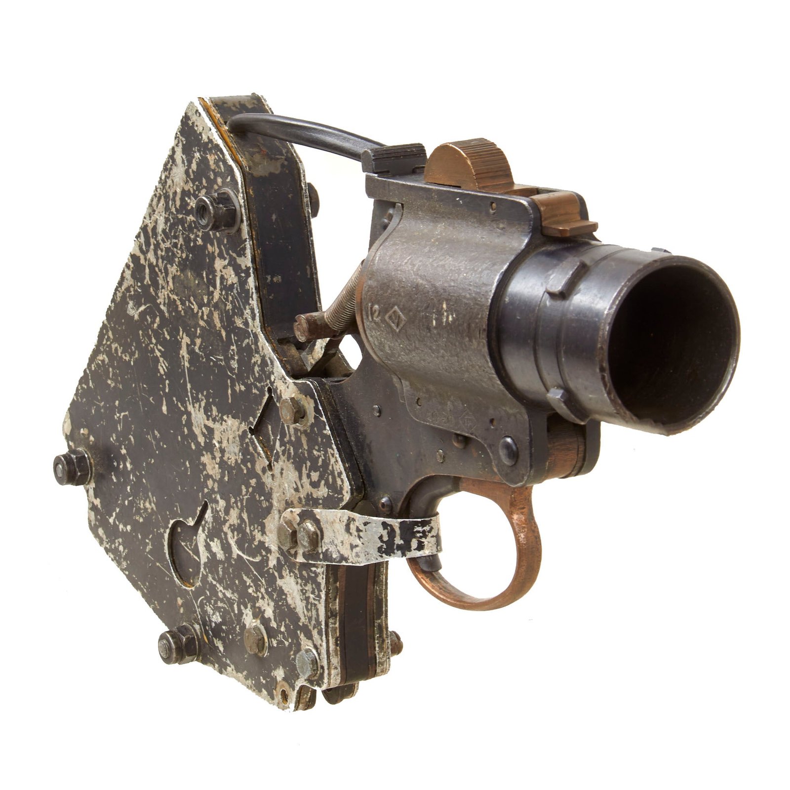 Original British WWII SM No. 4 Mk. I Aircraft Flare Gun with Attachment & Switch by Webley & Scott - Serial 59373