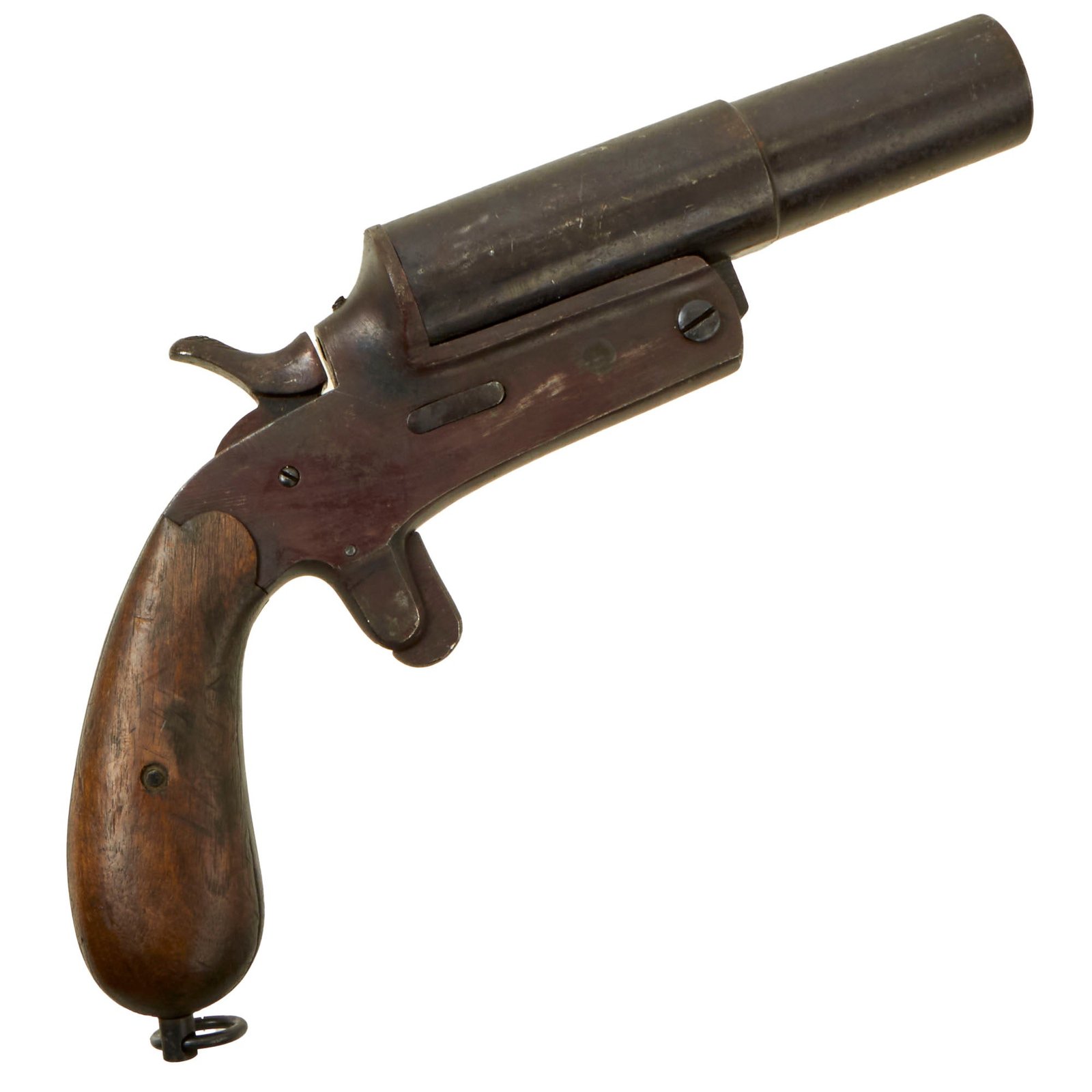 Buy Original German WWI Short Barrel Druckknopf Flare Pistol - Imperial Proof Marks | Original Firearms Antique For Sale