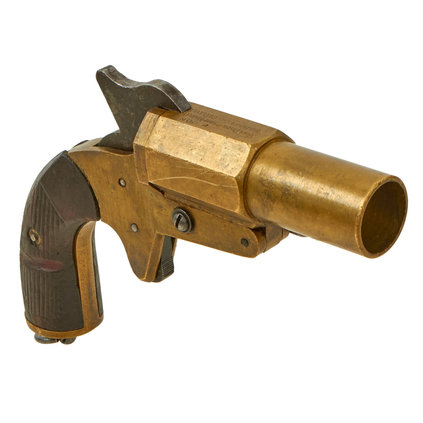 Buy Original U.S. Pre-WWII Mark IV VERY Signal Flare Pistol by Scott Fetzer Mach. Co. Converted to 1” | Original Firearms Antique For Sale