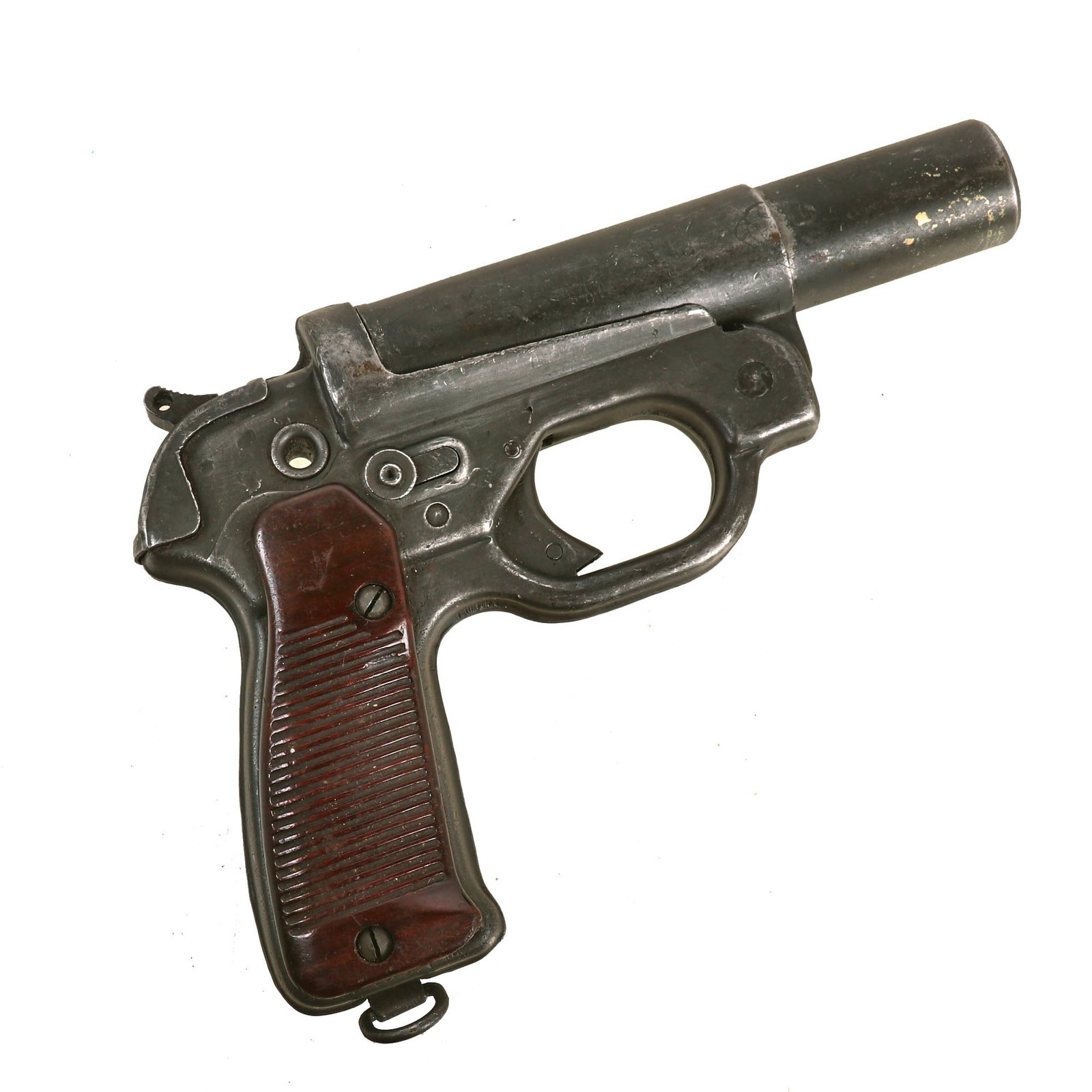Buy Original German WWII Zinc Finished Leuchtpistole 42 Signal Flare Pistol by C. & W. Meinel-Scholer - Serial 163840 | Original Firearms Antique For Sale