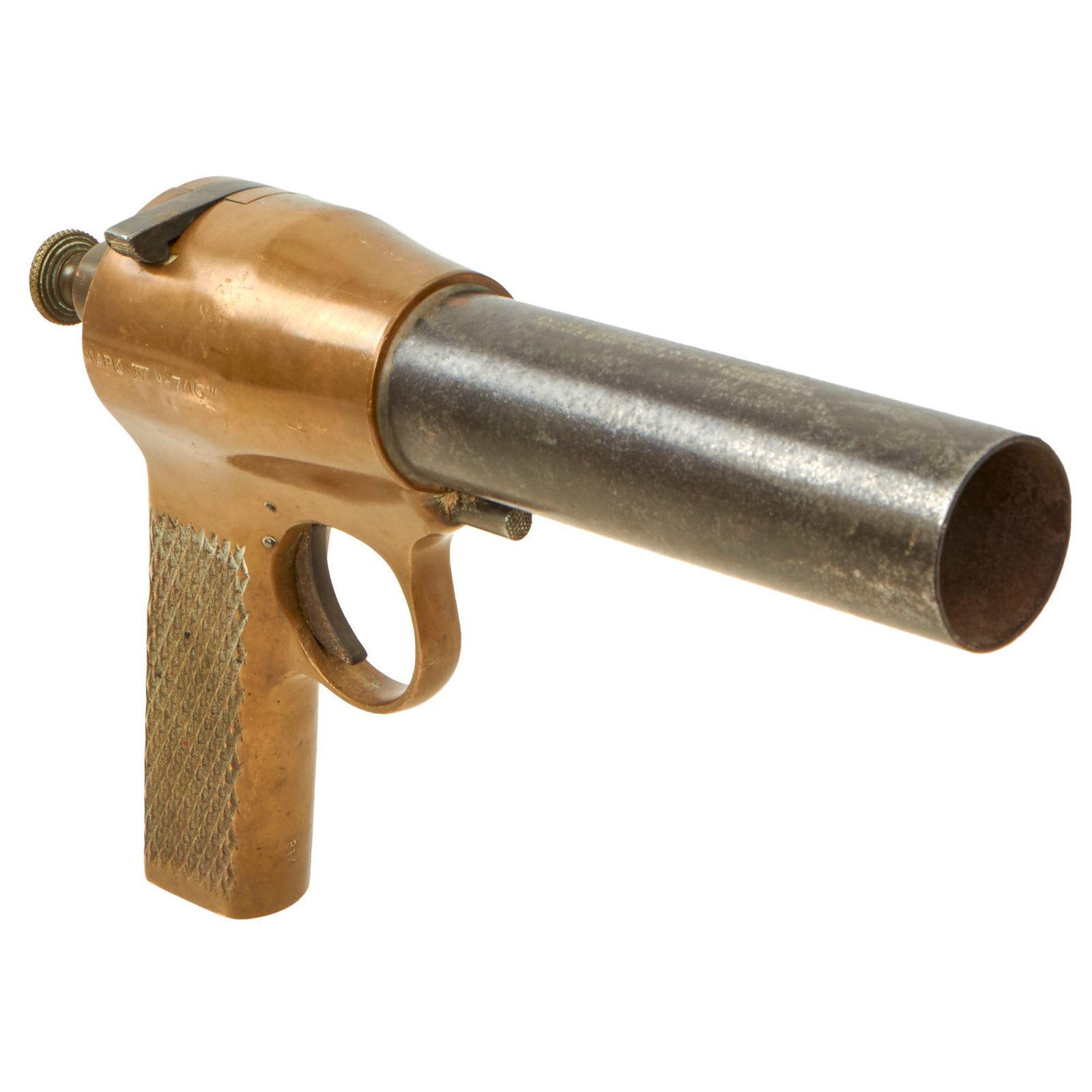 Buy Original British WWII Harrington & Richardson Mk. IV Flare Pistol - Serial 814 | Original Firearms Antique For Sale