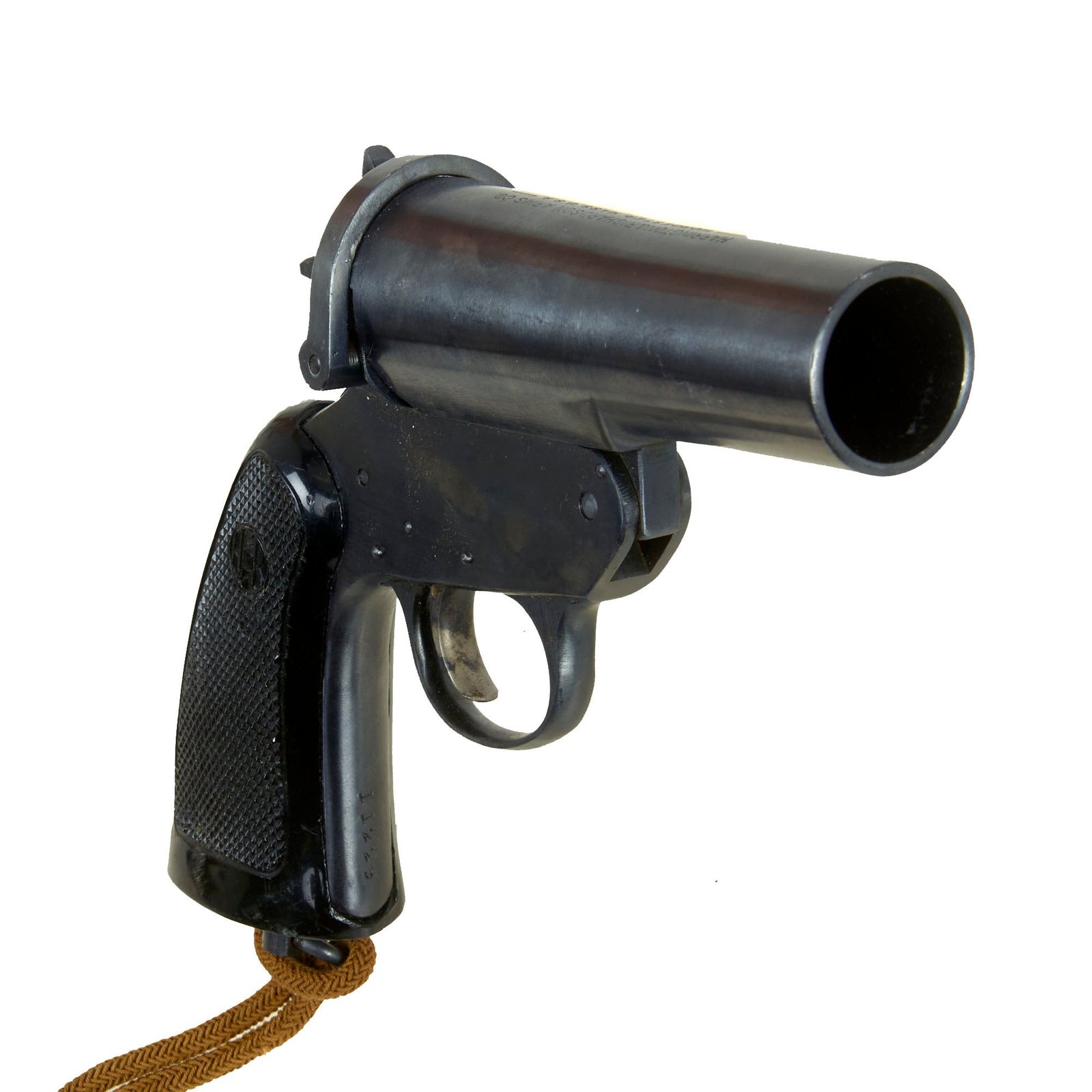 Buy Original U.S. Lend-Lease British Mk. VI Signal Flare Pistol by Harrington & Richardson with Lanyard - Serial Number 11229 | Original Firearms Antique For Sale