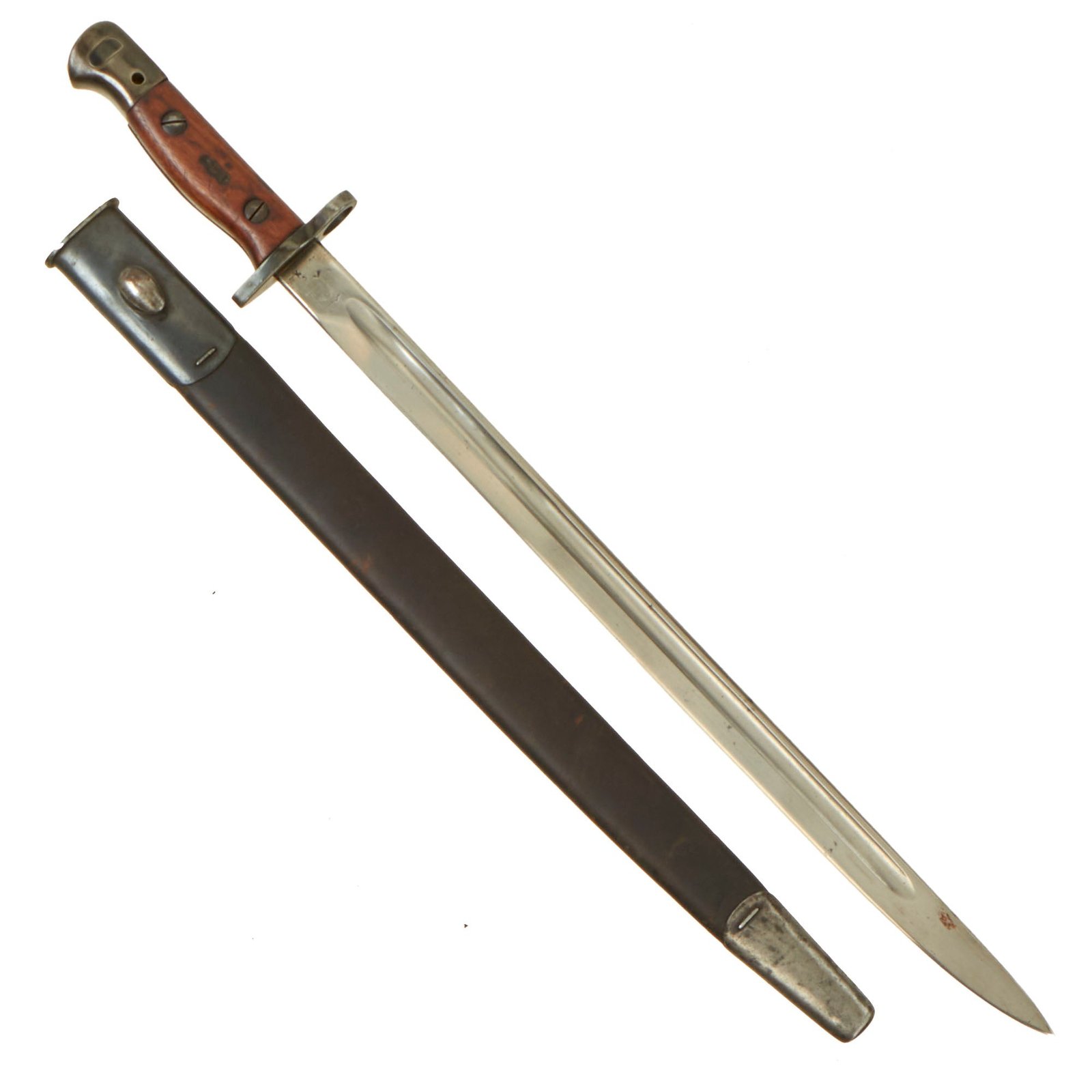 Buy Original British WWI P-1907 Enfield Bayonet by Wilkinson with Early No. I Mk. II Scabbard - Dated 1919 | Original Firearms Antique For Sale