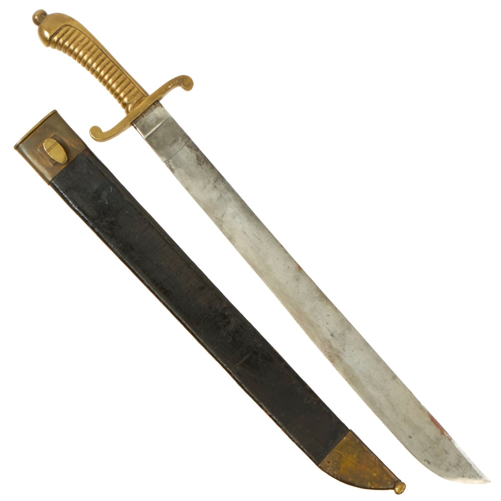 Buy Original German 19th Century Saxon M.1840 Faschinenmesser Pioneer Artillery Short Sword - Regiment Marked | Original Firearms Antique For Sale