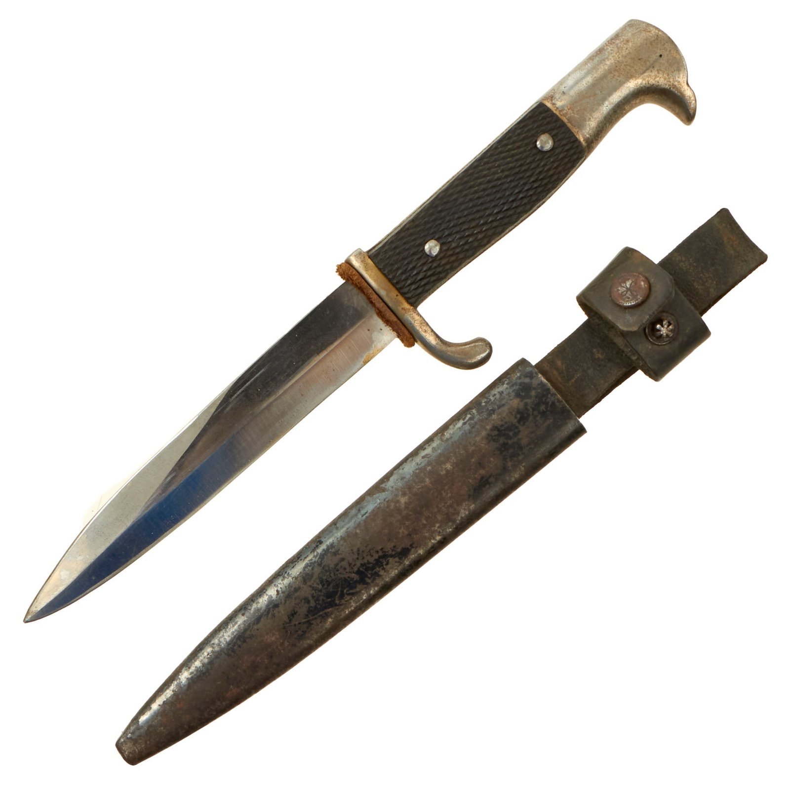 Buy Original German WWI Private Purchase Dress Trench Fighting Knife with Scabbard | Original Firearms Antique For Sale