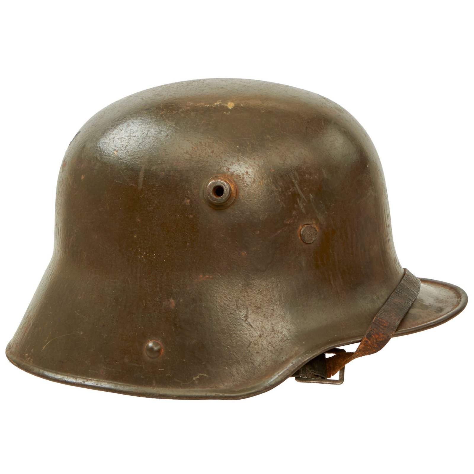 Buy Original Imperial German WWI Complete M1916 Stahlhelm with M17 Liner & Chinstrap - Stamped ET64 | Original Firearms Antique For Sale
