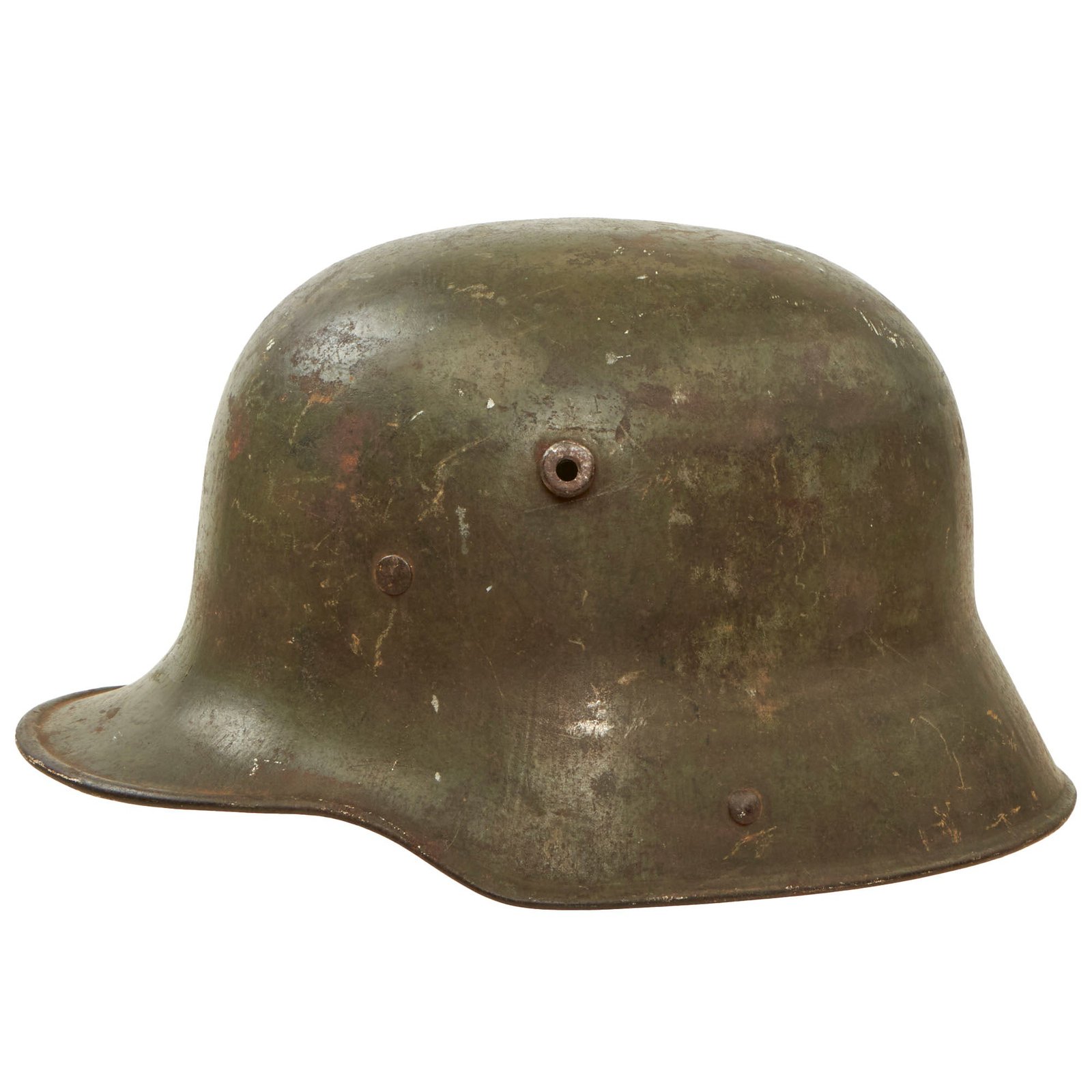 Buy Original Imperial German WWI M16 Stahlhelm Helmet Shell with M1917 Liner Band & Remnant of Chinstrap - Marked Si 66 | Original Firearms Antique For Sale