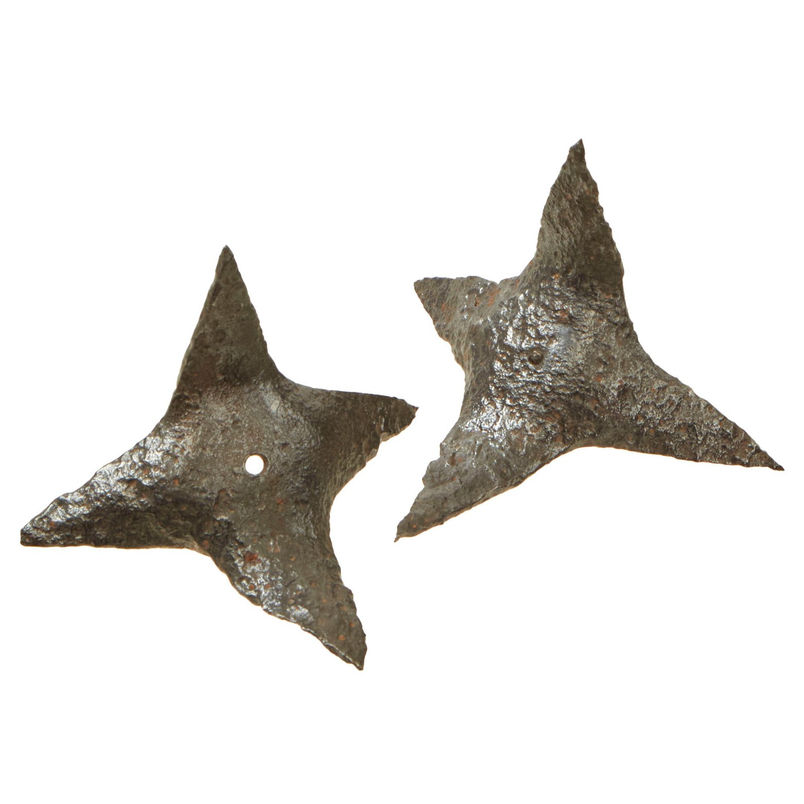 Buy Original Imperial German WWI Pair of Anti-Cavalry Spike Caltrops - Possibly Ground Dug | Original Firearms Antique For Sale