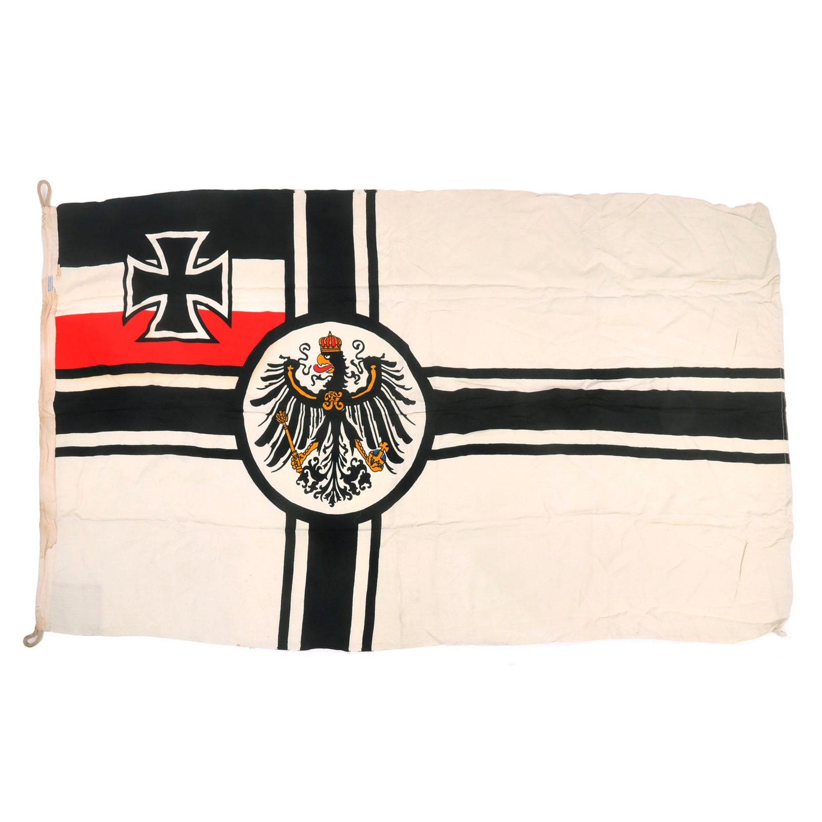 Buy Original WWI Imperial German Navy Large Reichskriegsflagge War Ensign Battle Flag - 100 x 170cm | Original Firearms Antique For Sale