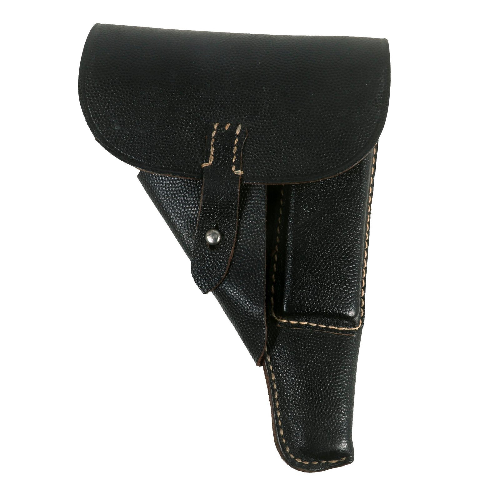 Buy Original German WWII Walther P38 Black Pebble Grain Softshell Holster by Hans Römer - dated 1944 | Original Firearms Antique For Sale
