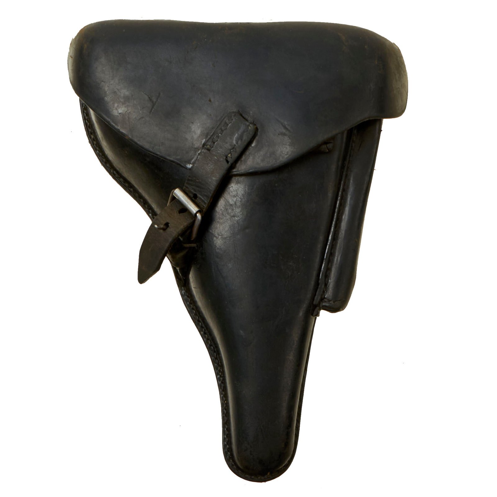 Buy Original German WWII P.08 Luger Pistol Black Leather Hardshell Holster by G. Passier & Sohn of Hannover - Dated 1940 | Original Firearms Antique For Sale