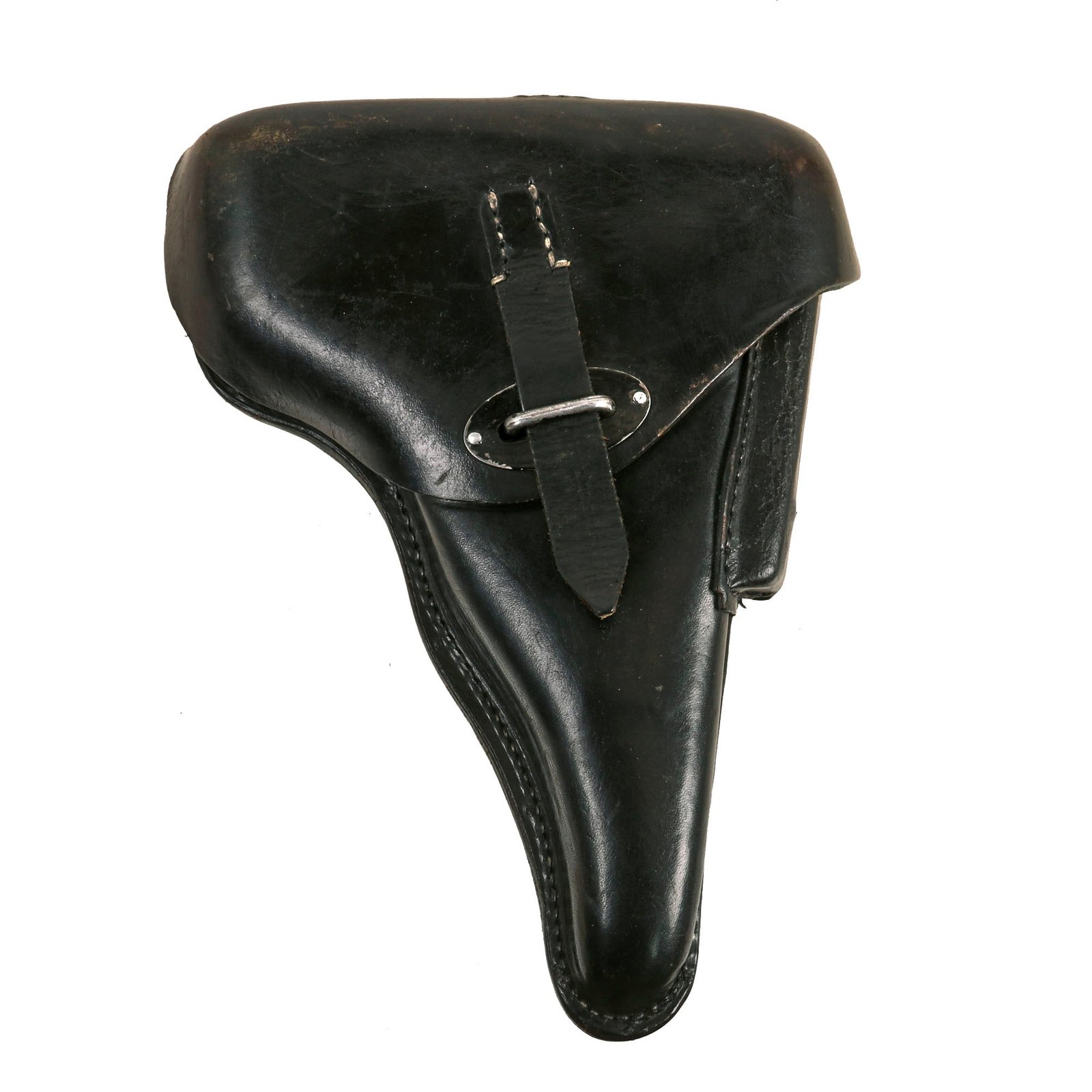 Buy Original German WWII 1943 dated Walther P38 Black Hardshell Holster by Hans Römer | Original Firearms Antique For Sale