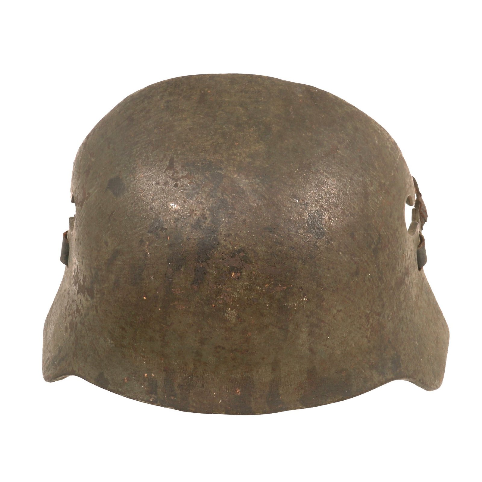Buy Original Imperial German WWI Extremely Scarce Stirnpanzer M16 Stahlhelm Helmet Armor Brow Plate with Original Straps by R. Lindenberg A.G. of Remscheid-Hasten | Original Firearms Antique For Sale