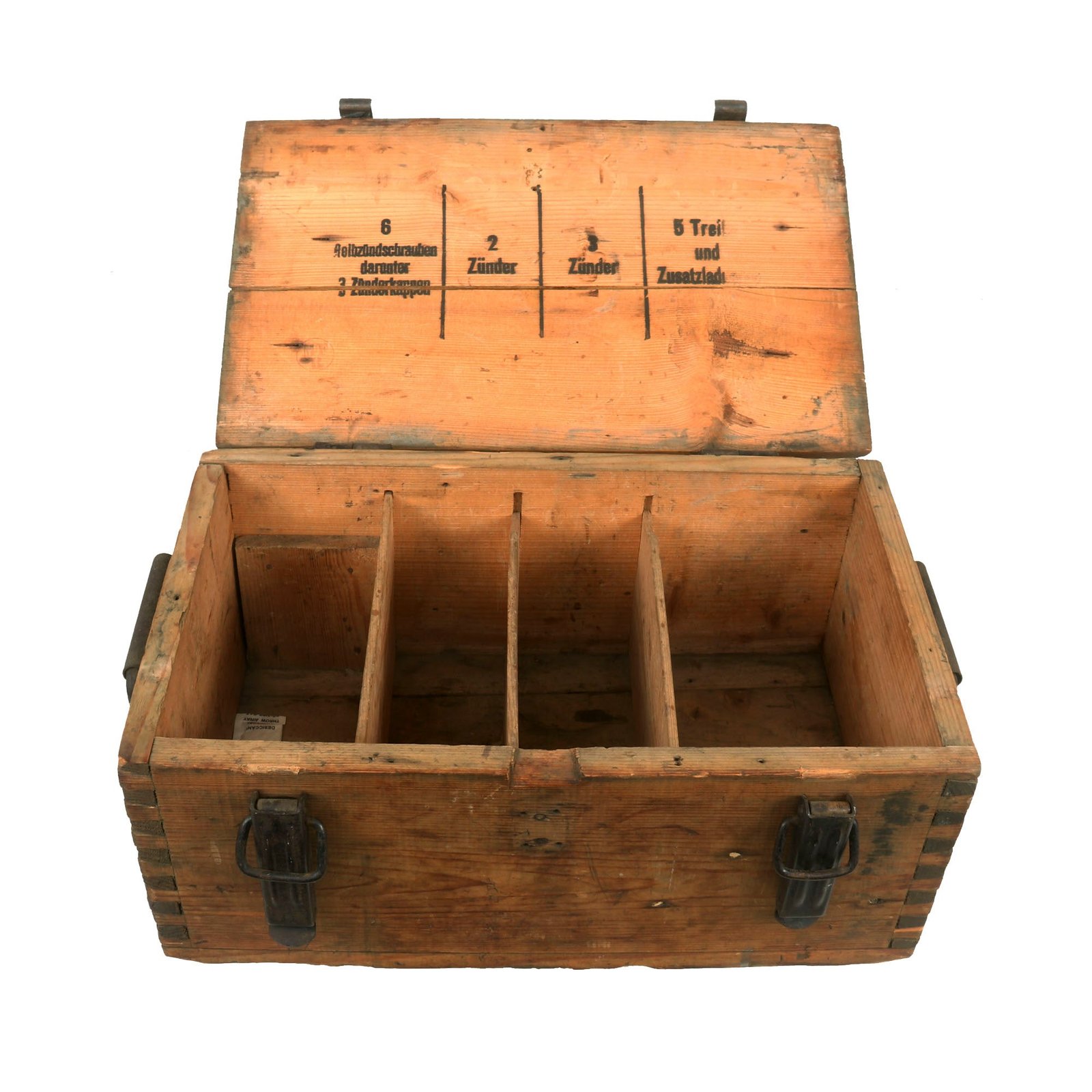 Buy Original Imperial German WWI Artillery Detonator and Ignition Cap Crate | Original Firearms Antique For Sale