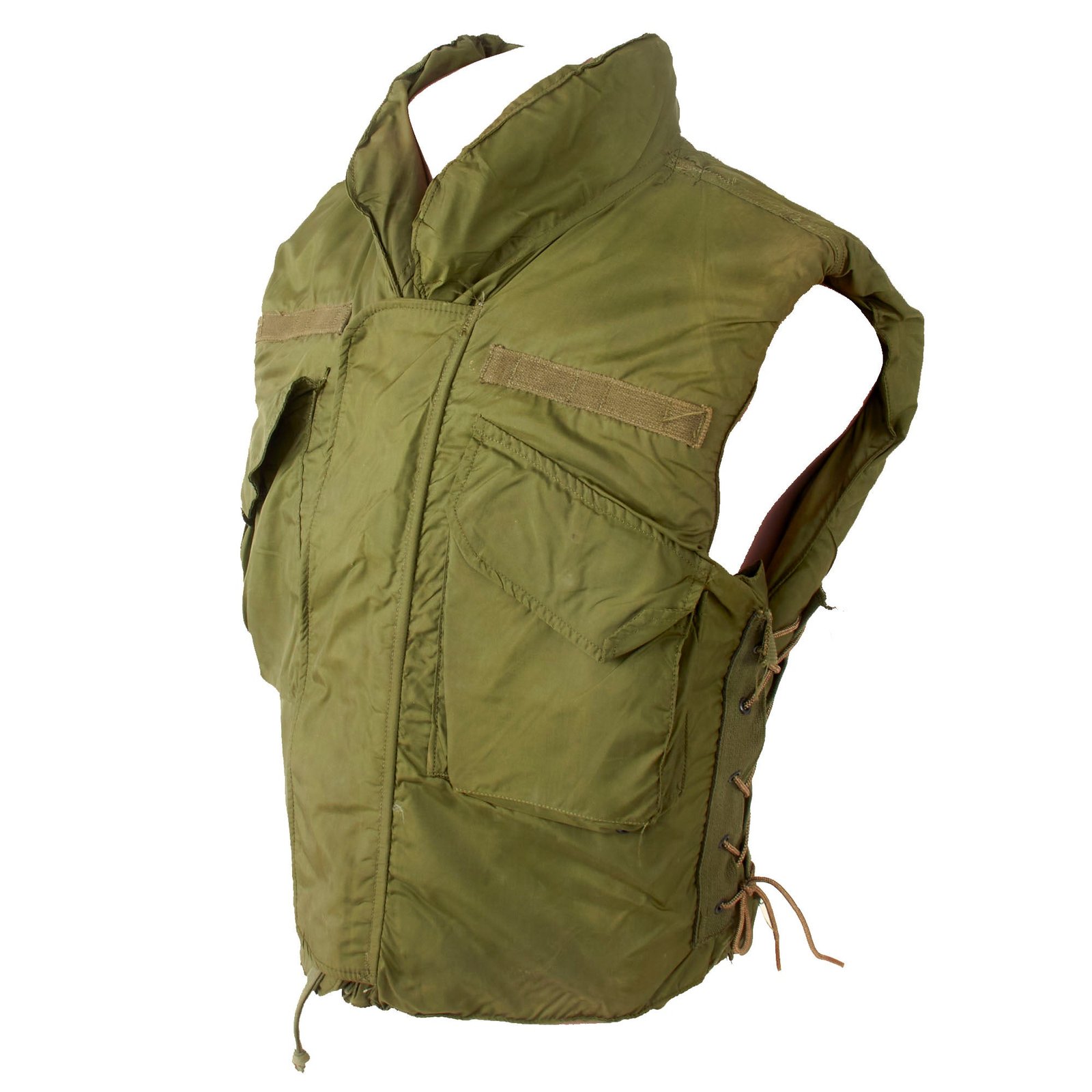 Original U.S. Vietnam War Era Service Worn M69 Flak Vest Body Armor in Size SMALL by Rachman Mfg. Co. - Dated 1969